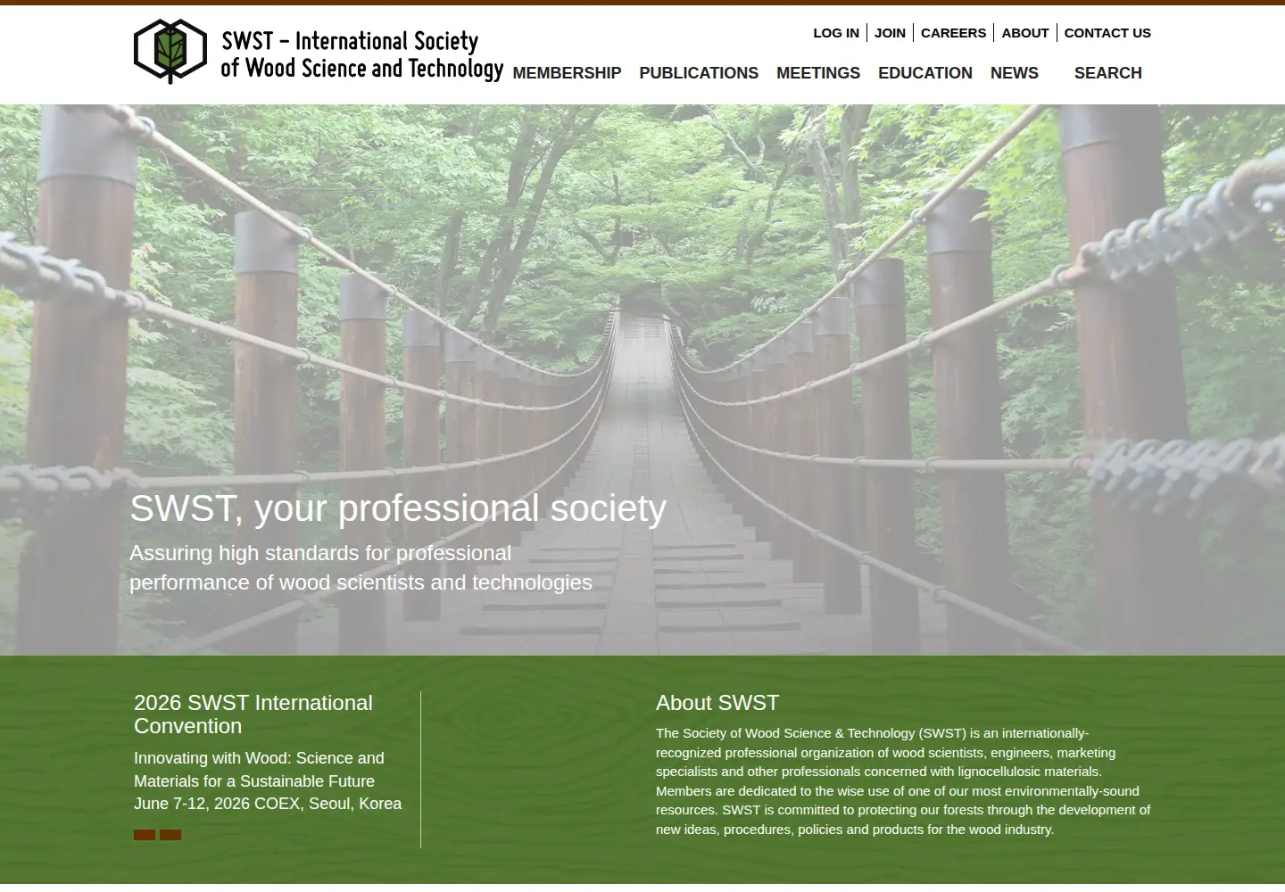Screenshot of swst.org