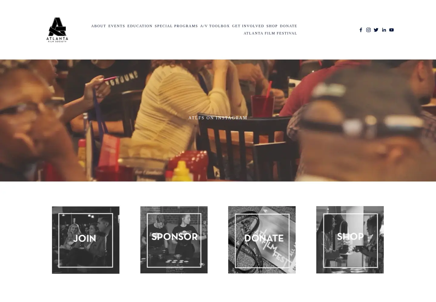 Screenshot of atlantafilmsociety.org