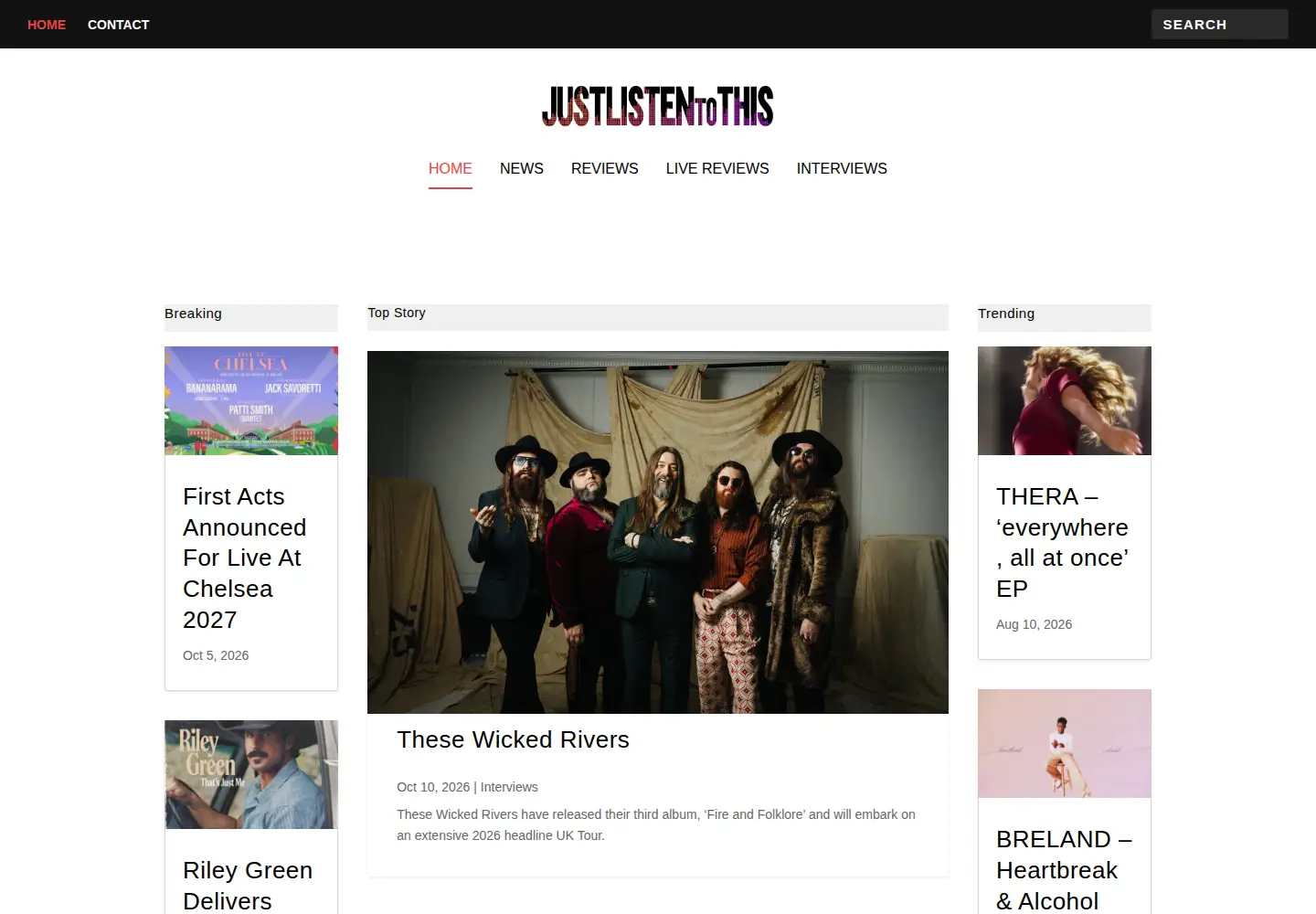 Screenshot of justlistentothis.co.uk