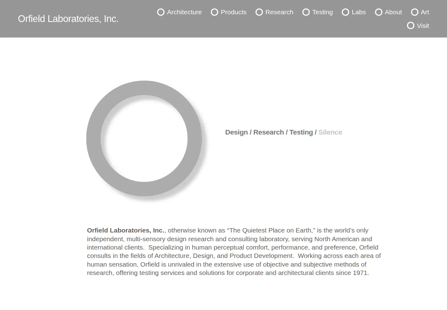 Screenshot of orfieldlabs.com