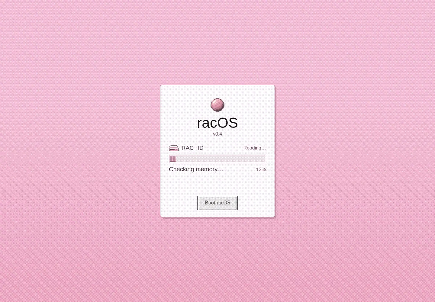 Captured homepage of rac.fm in the current scan