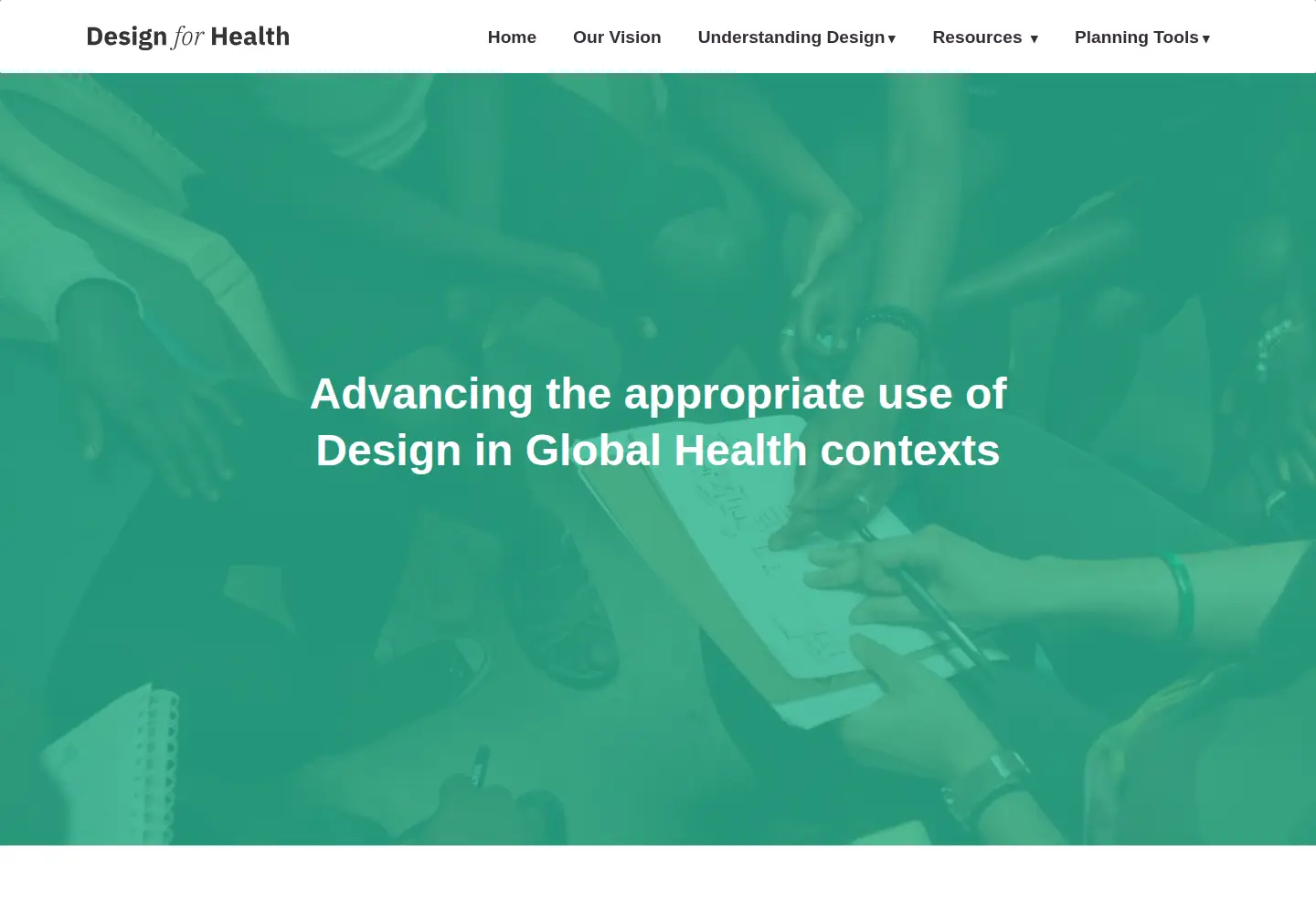 Screenshot of designforhealth.org