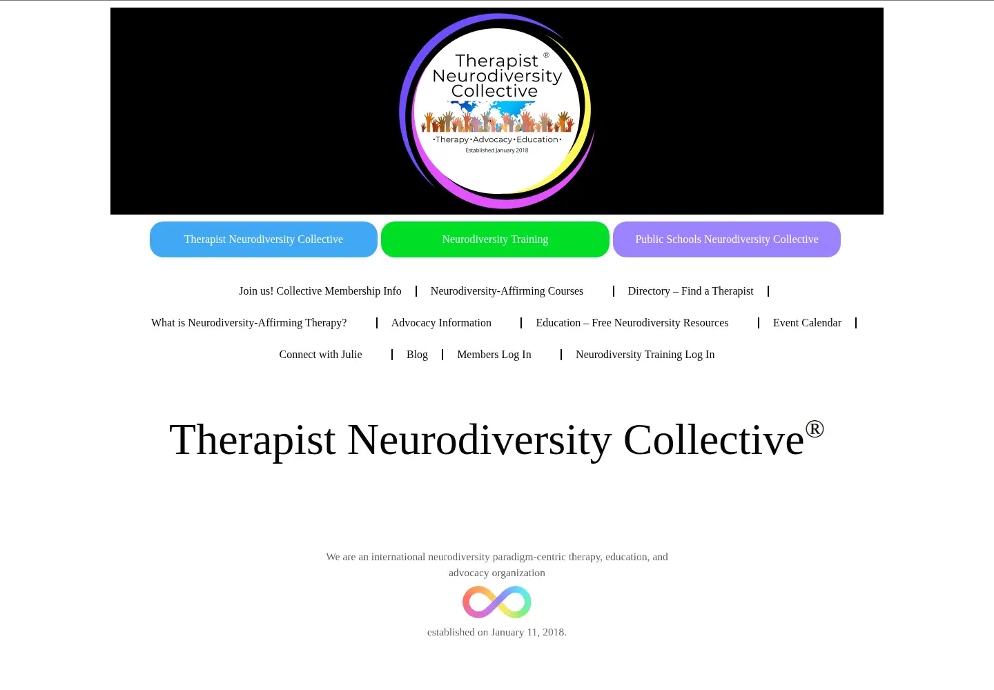 Screenshot of therapistndc.org