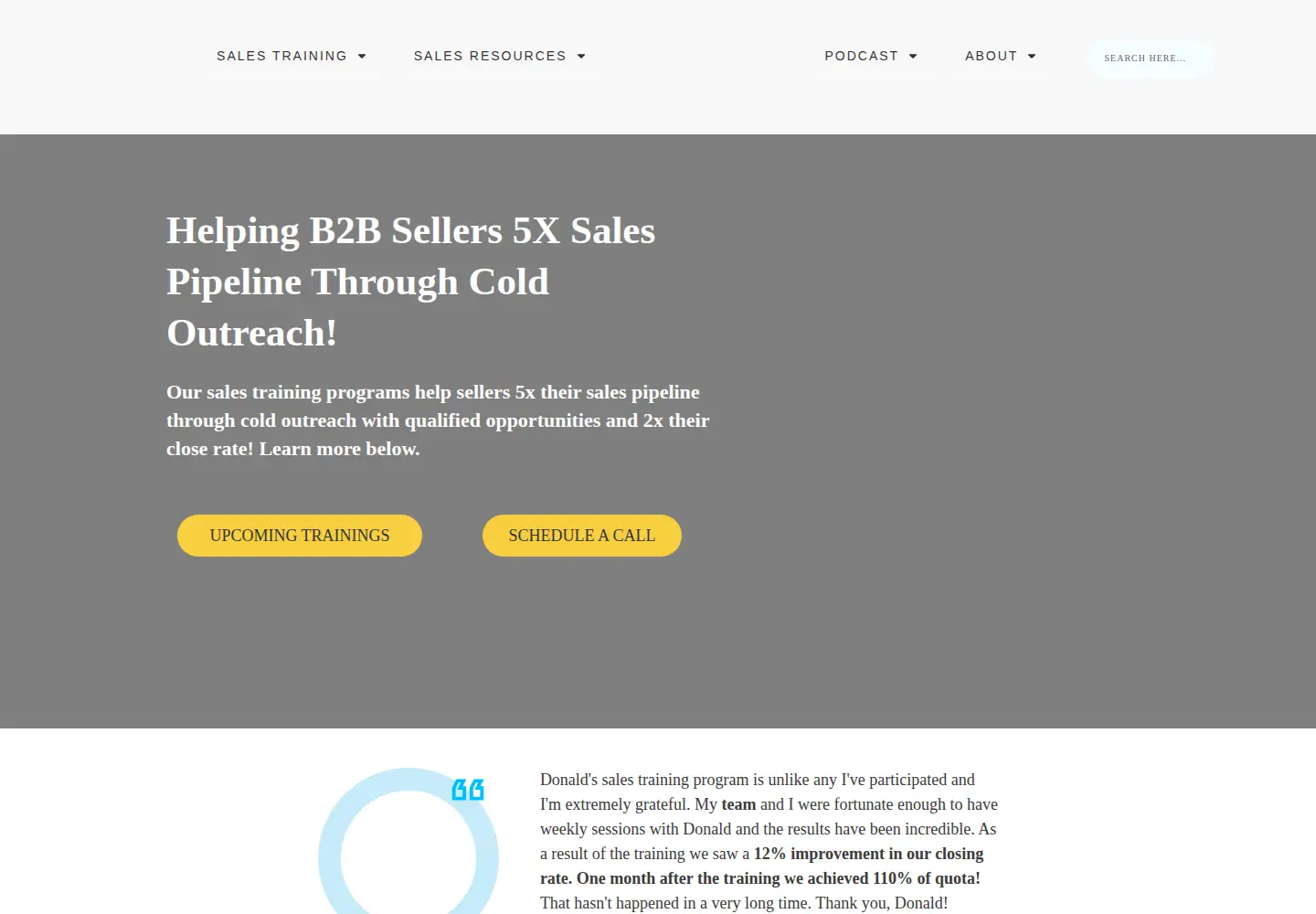 Screenshot of thesalesevangelist.com