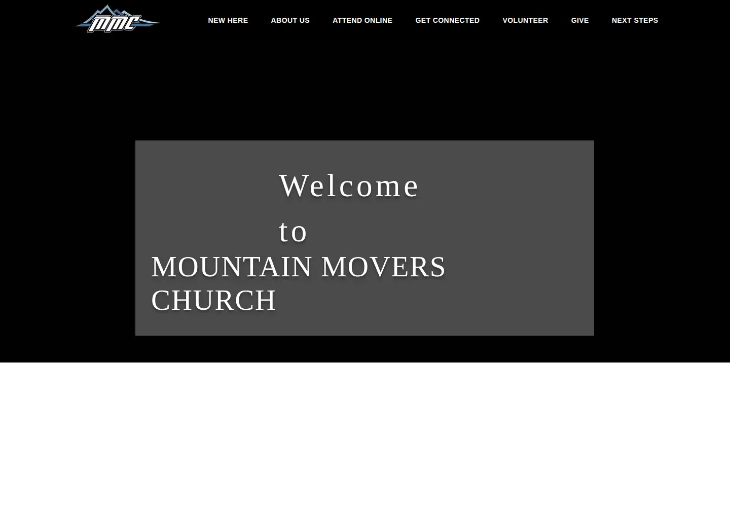 Screenshot of mountainmoverschurch.org