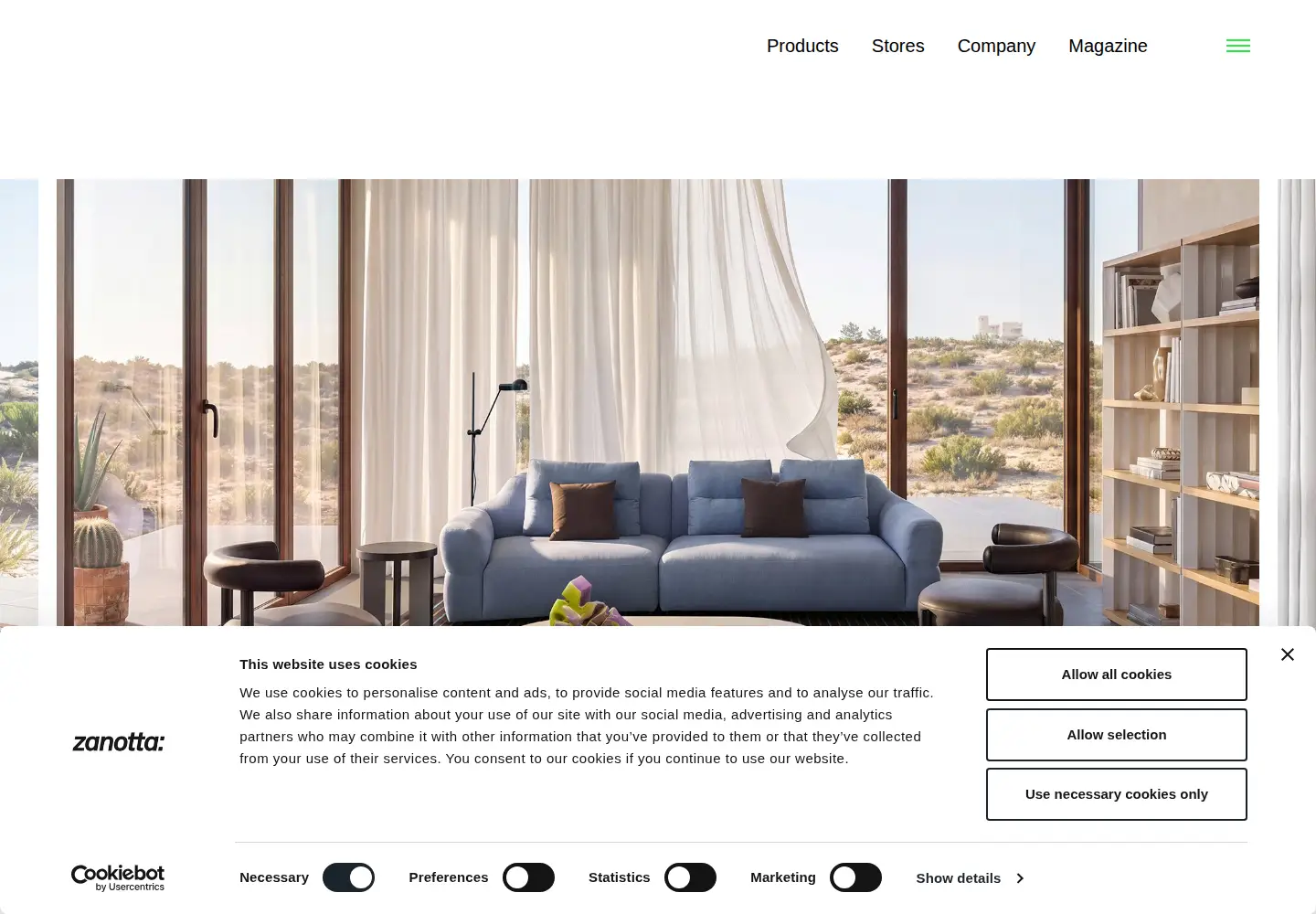 Screenshot of zanotta.it