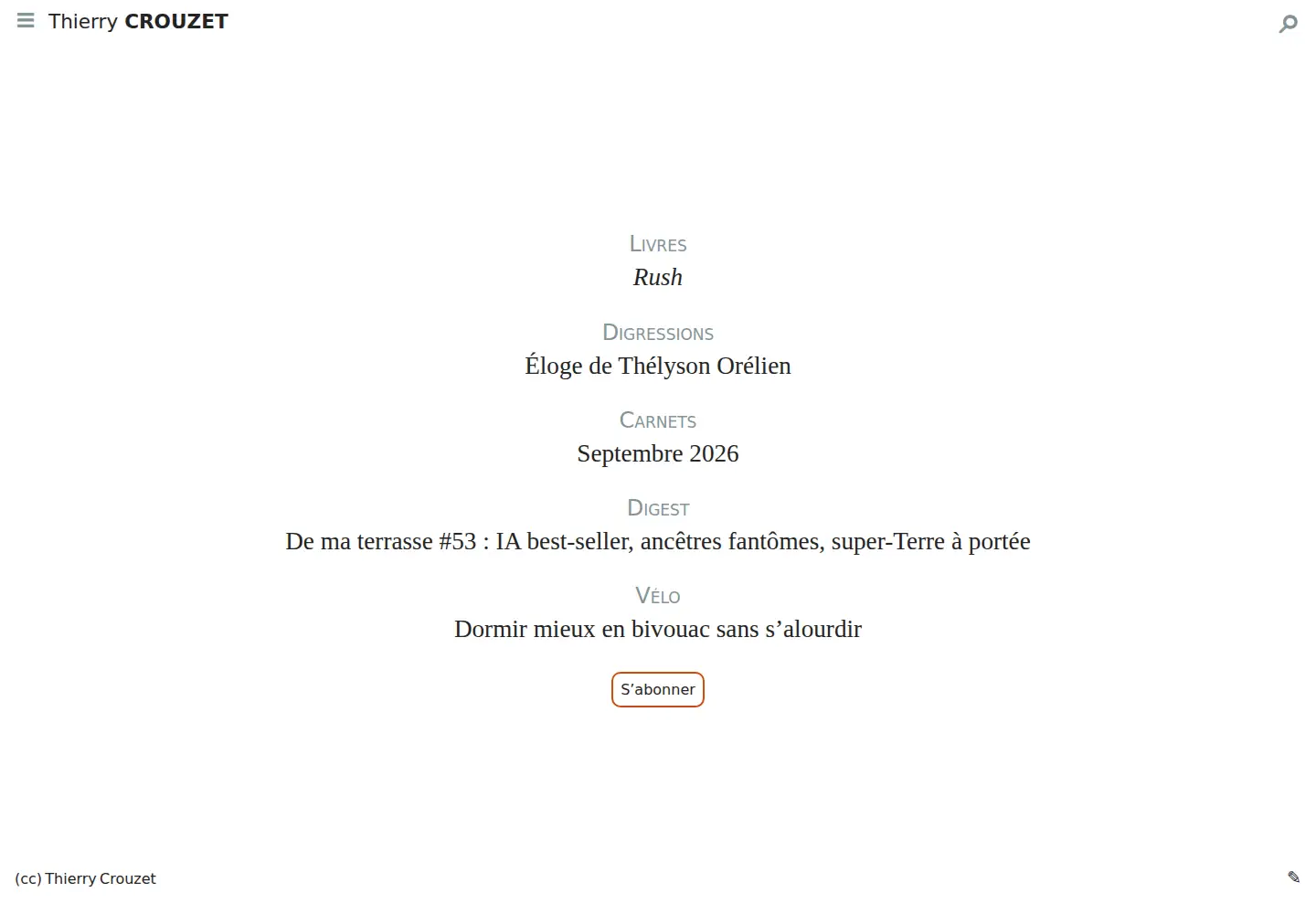 Screenshot of tcrouzet.com