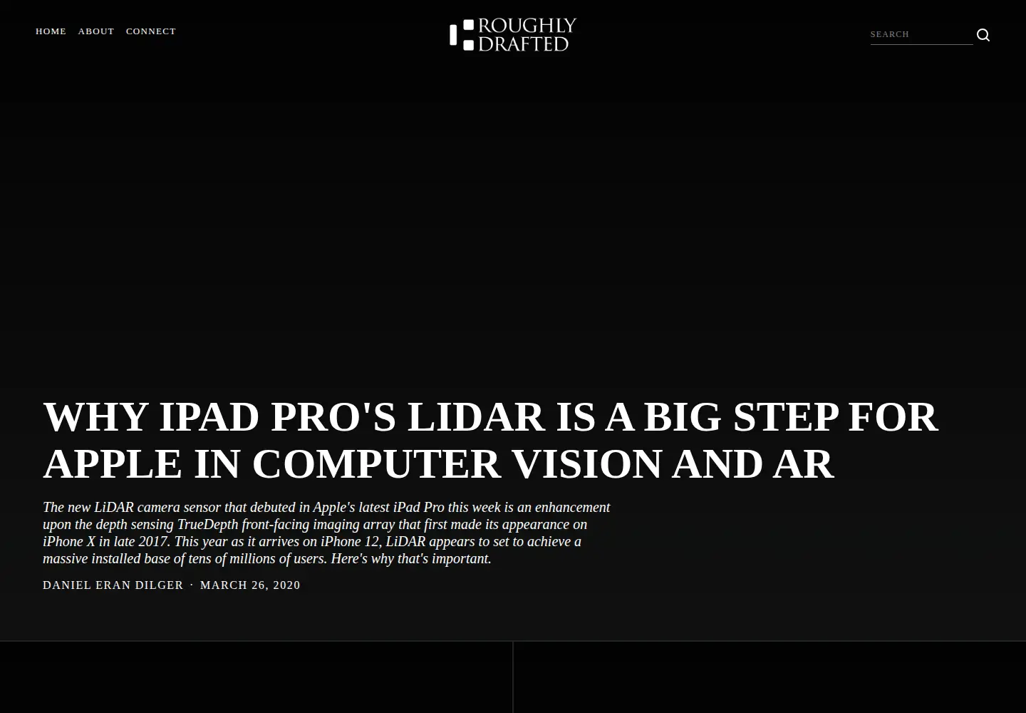 Screenshot of roughlydrafted.com