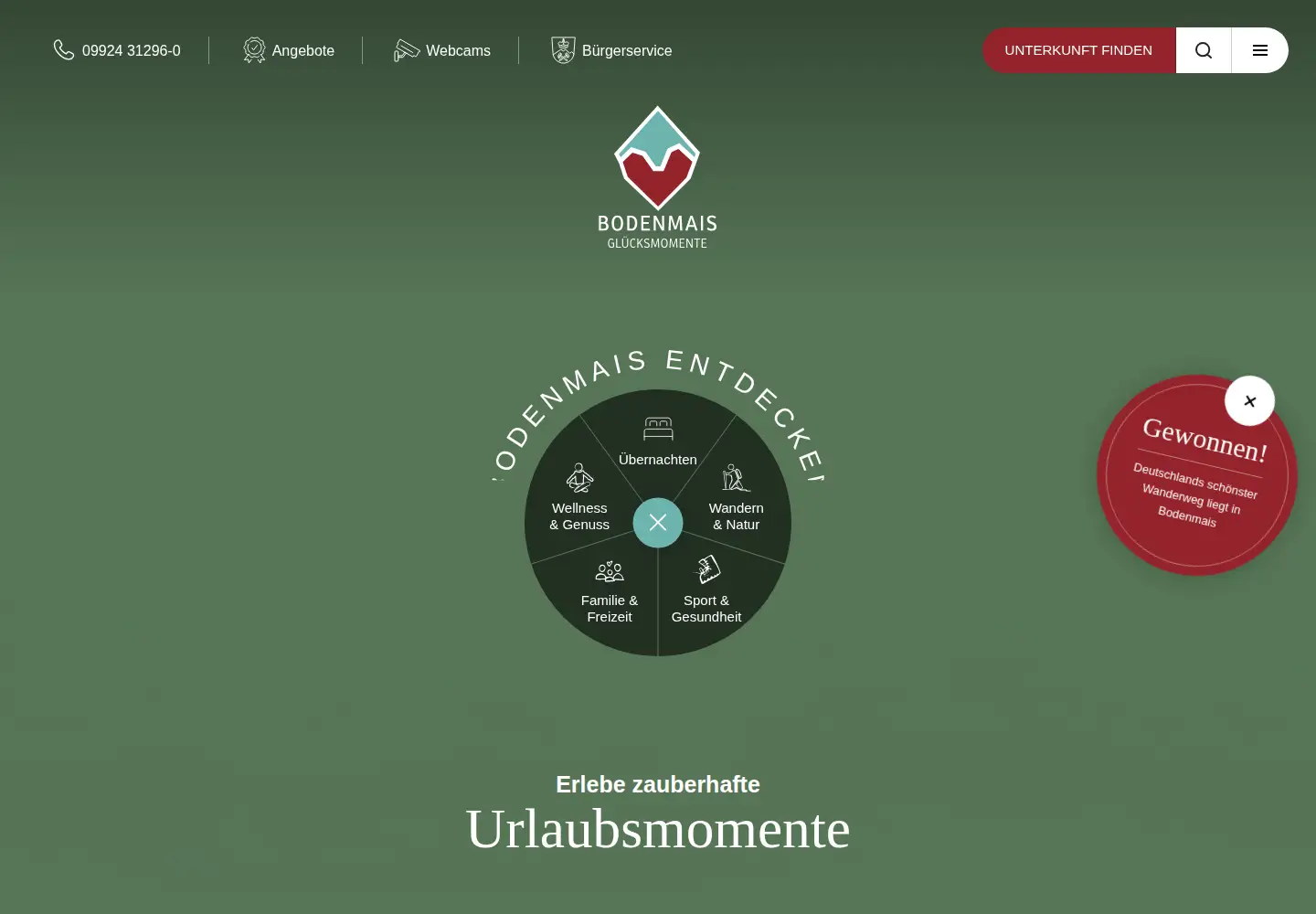 Screenshot of bodenmais.de