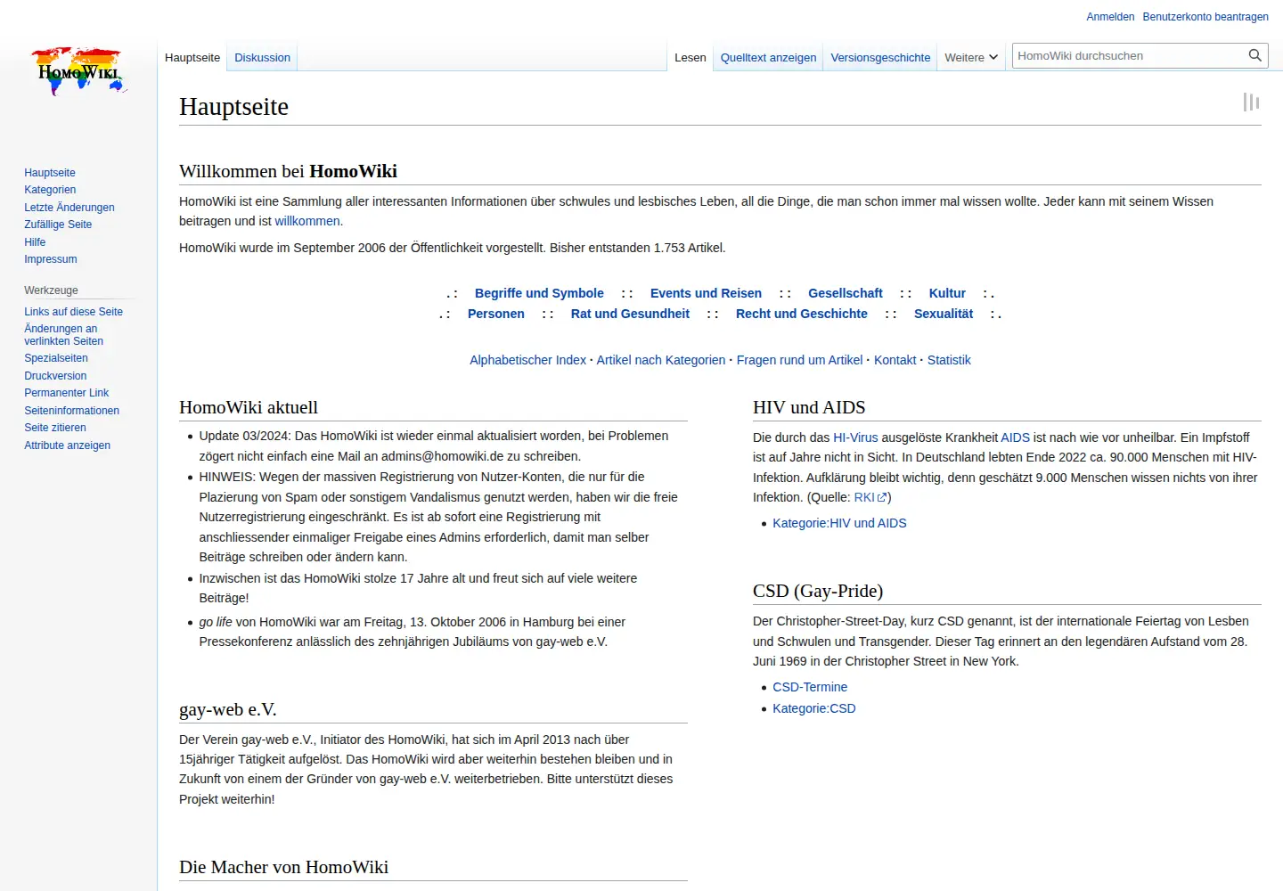 Screenshot of homowiki.de