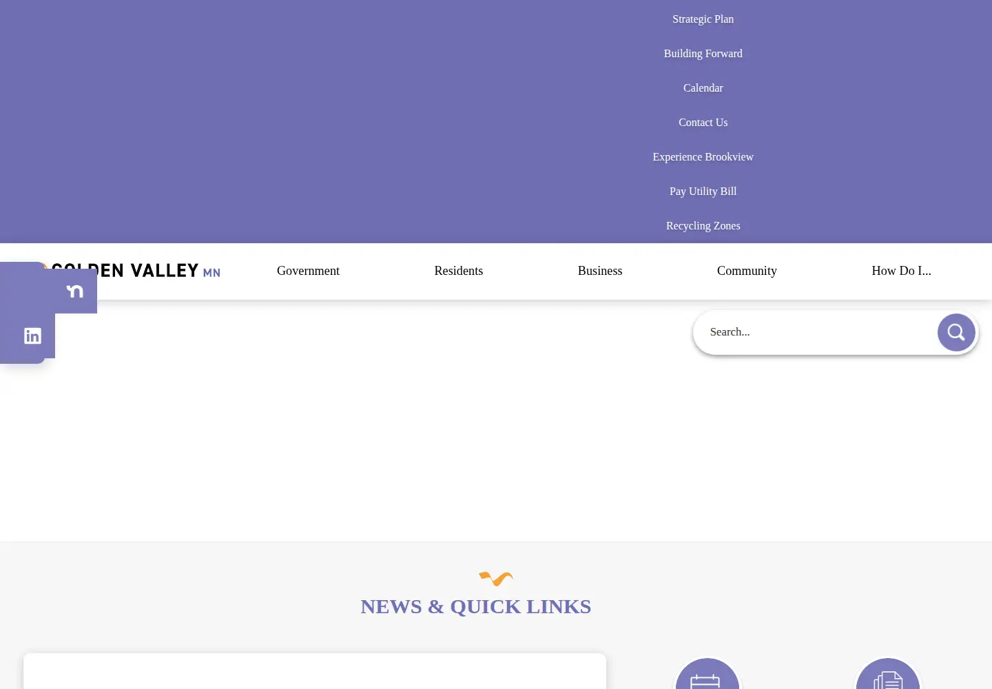 Screenshot of goldenvalleymn.gov