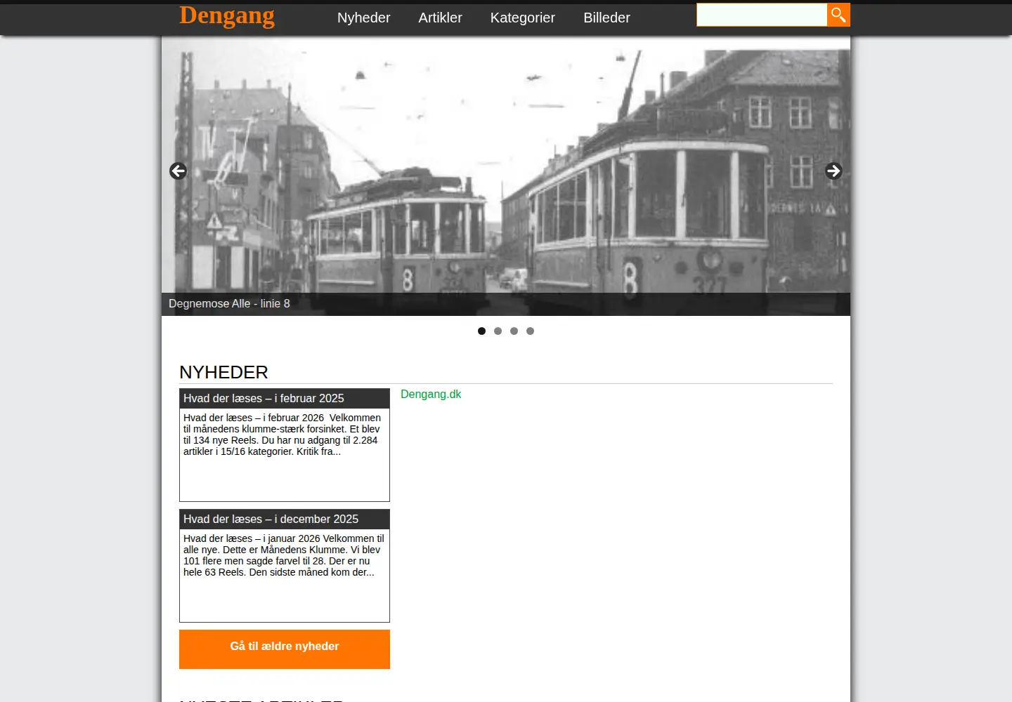 Screenshot of dengang.dk