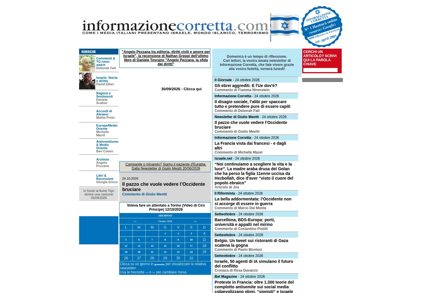 Screenshot of informazionecorretta.com