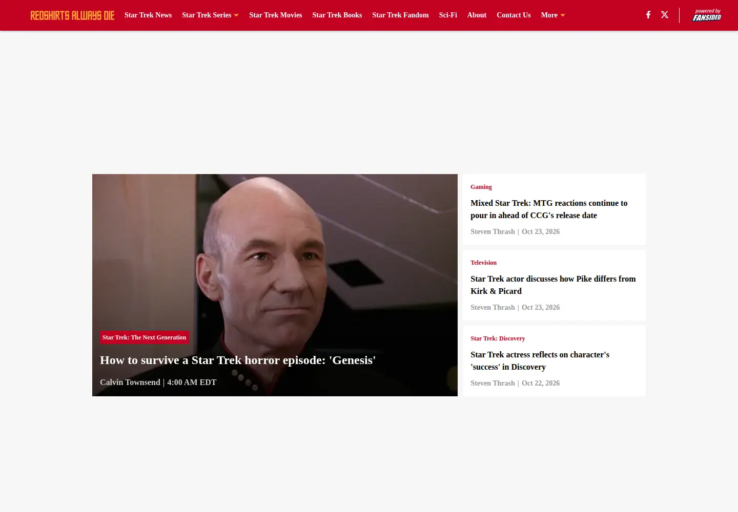 Screenshot of redshirtsalwaysdie.com