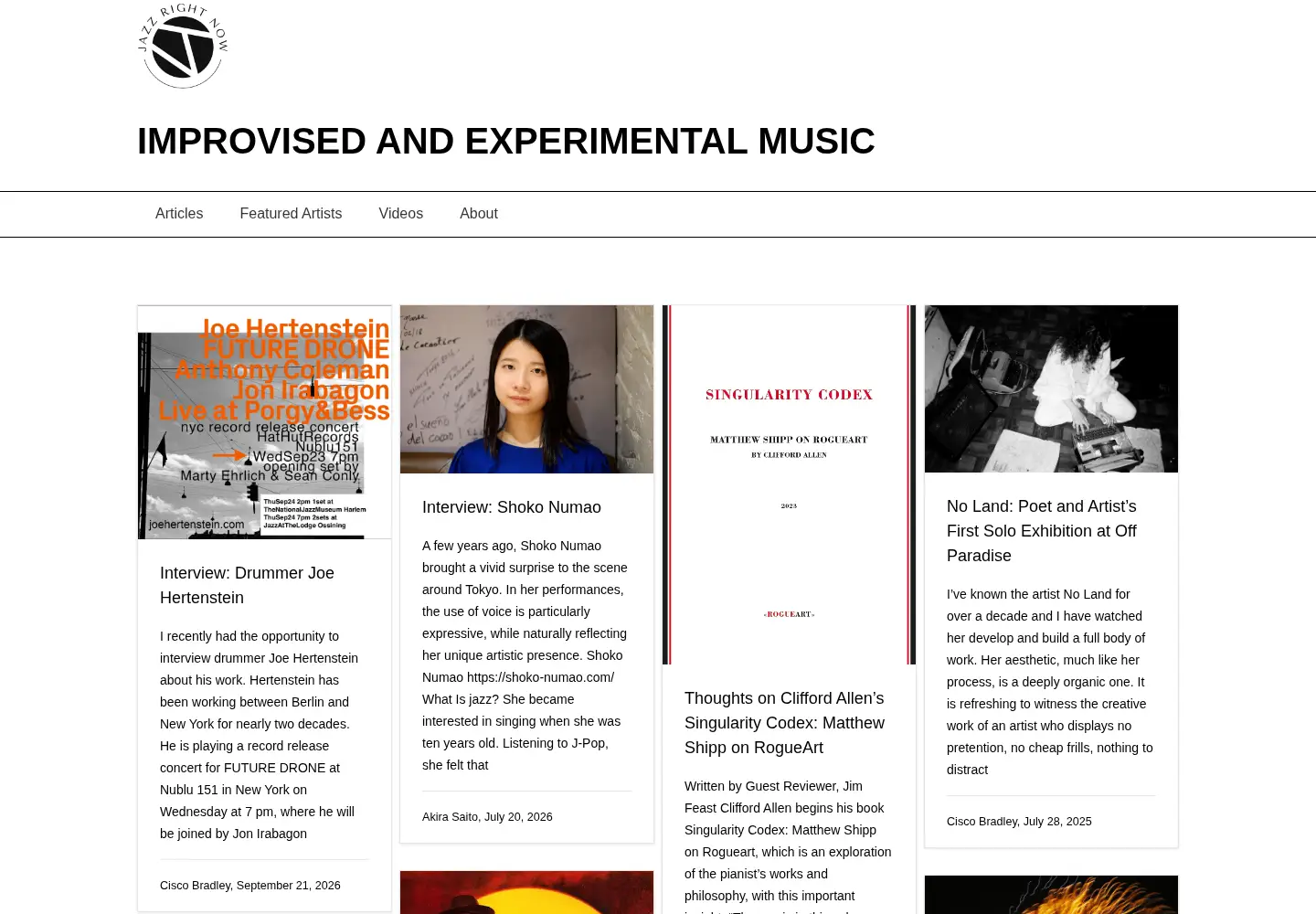 Screenshot of jazzrightnow.com
