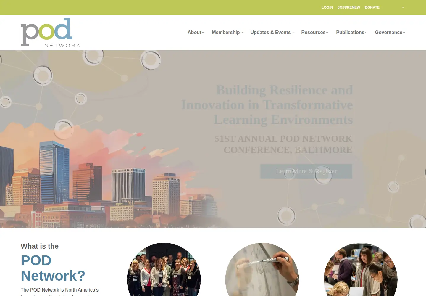 Screenshot of podnetwork.org