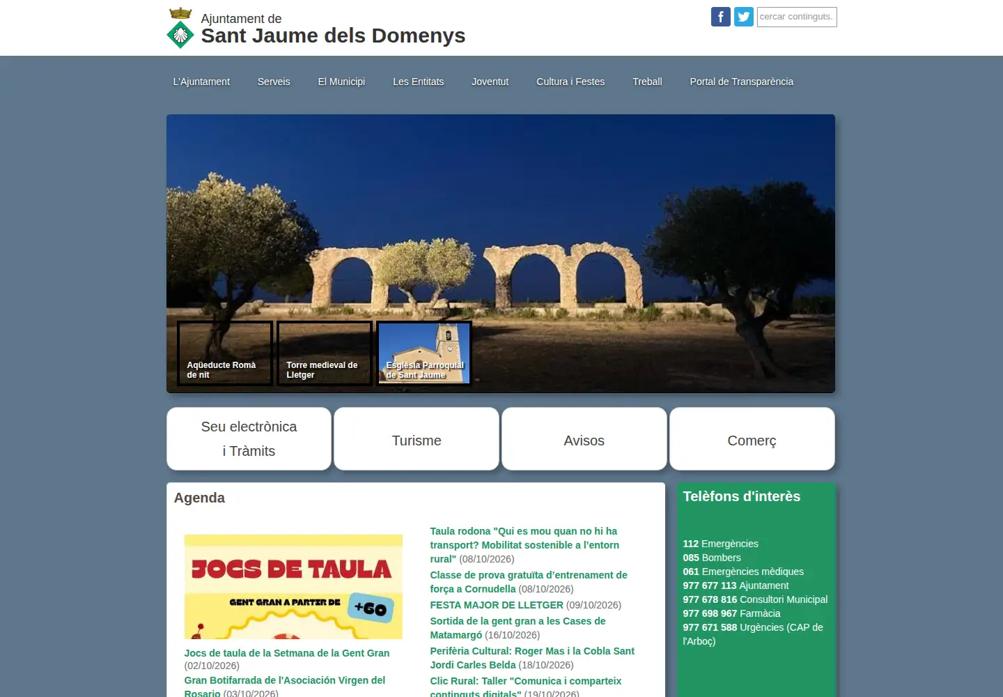 Screenshot of santjaumedelsdomenys.cat