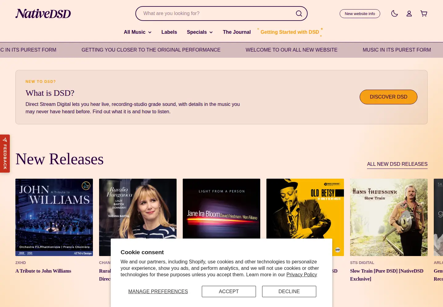 Captured homepage of nativedsd.com in the current scan