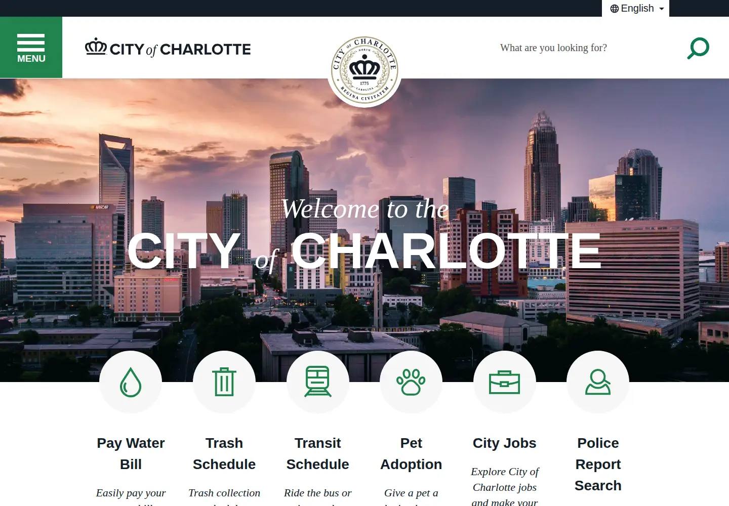 Screenshot of charmeck.org