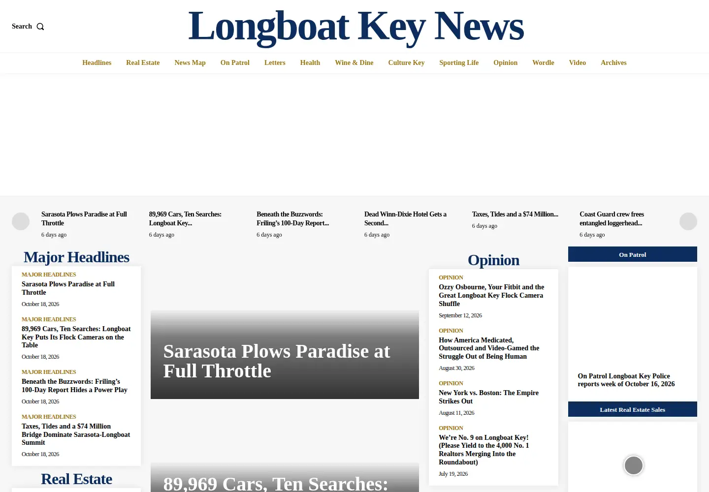 Captured homepage of lbknews.com in the current scan