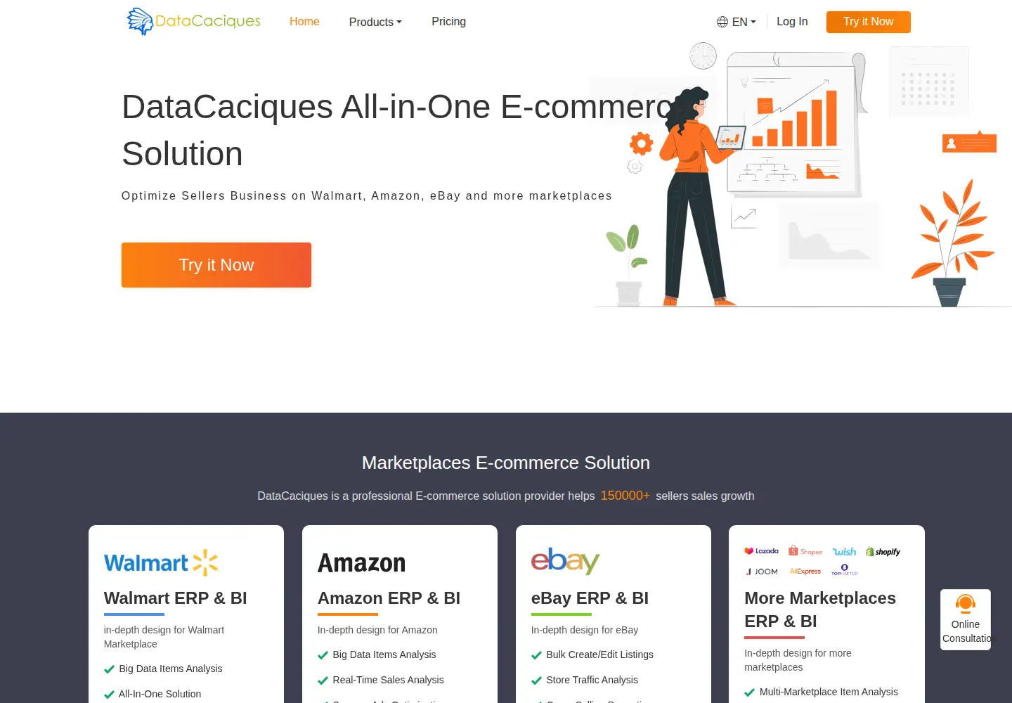 Screenshot of datacaciques.com