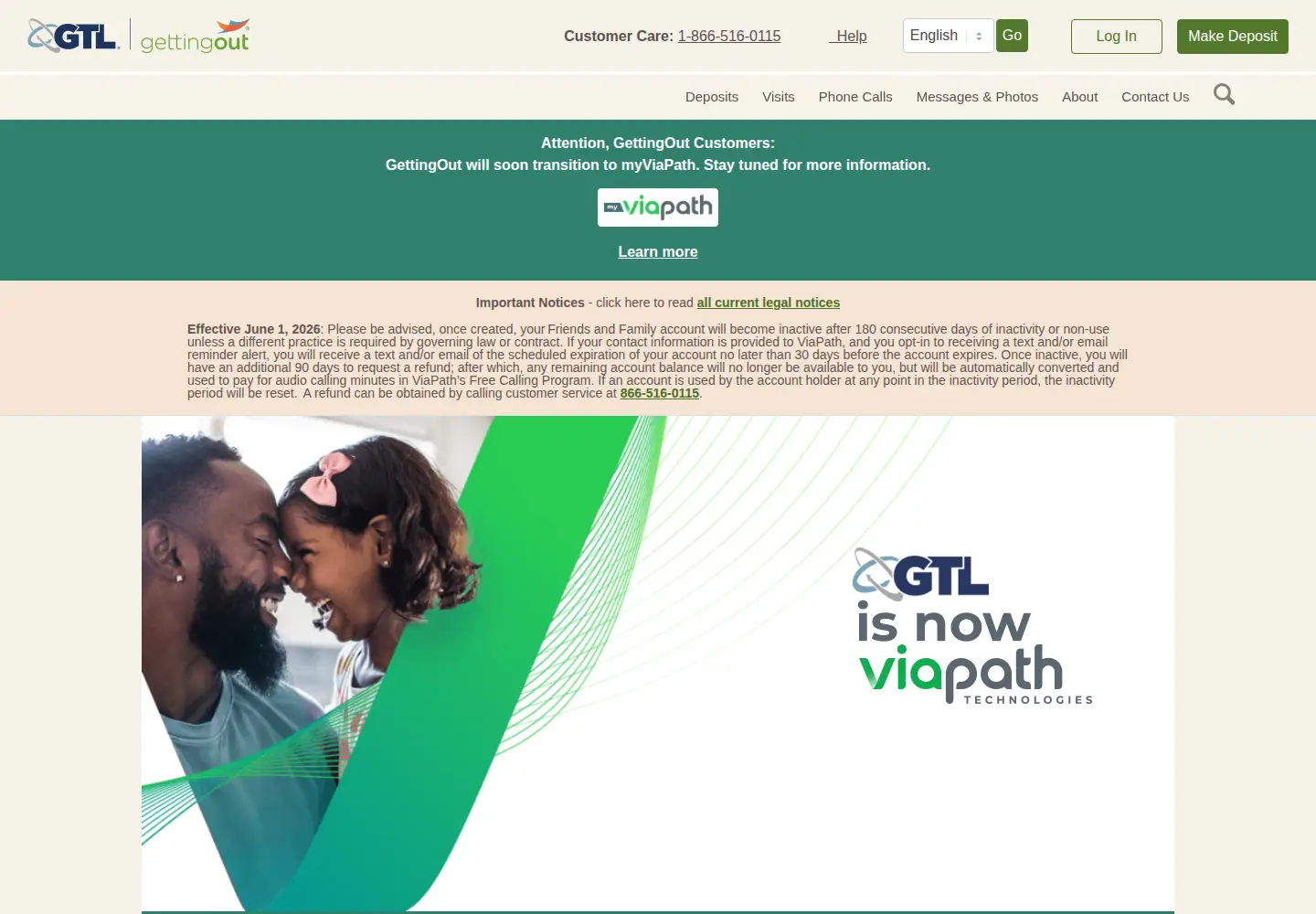 Screenshot of gettingout.com