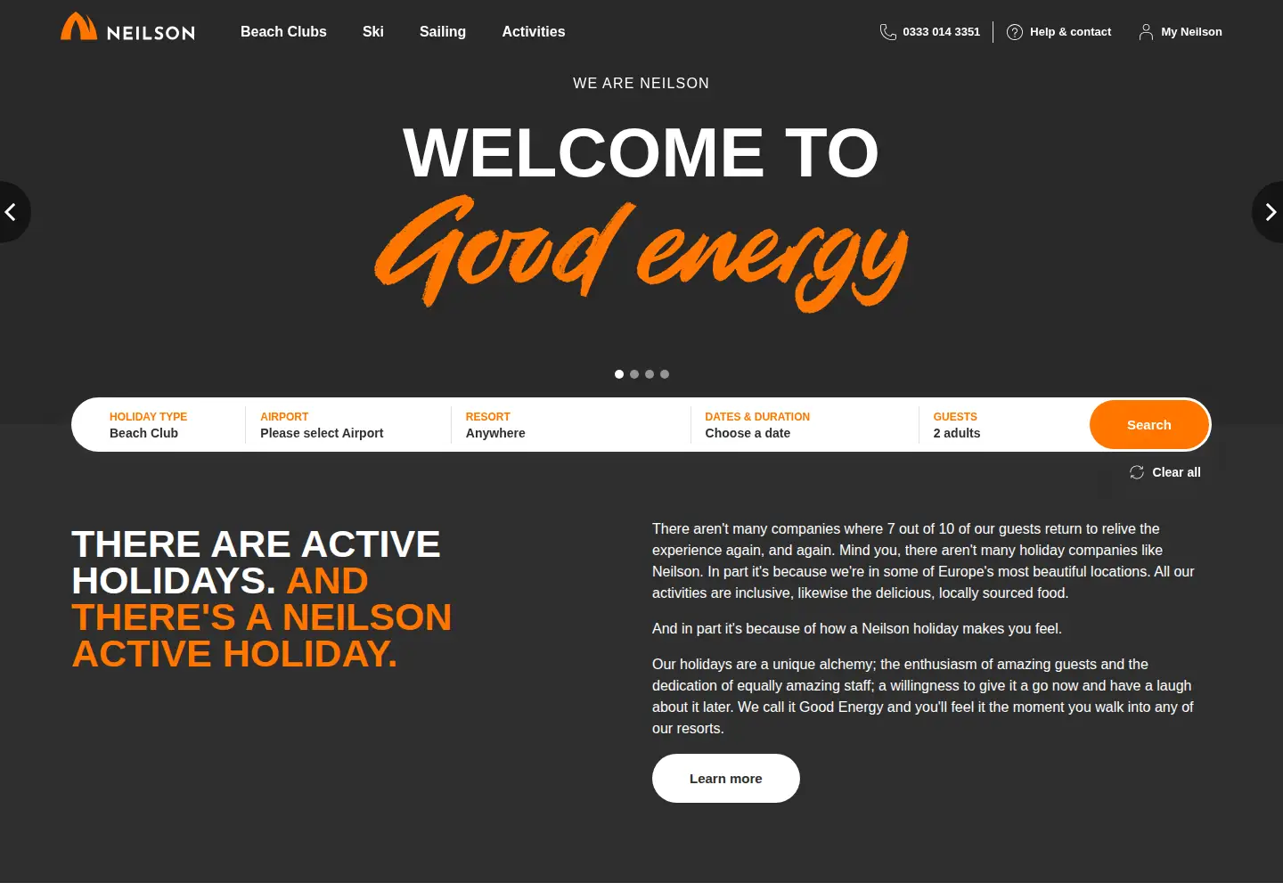Screenshot of neilson.co.uk