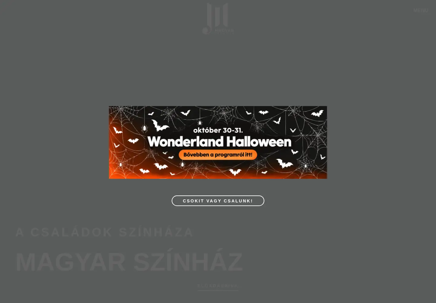 Screenshot of magyarszinhaz.hu
