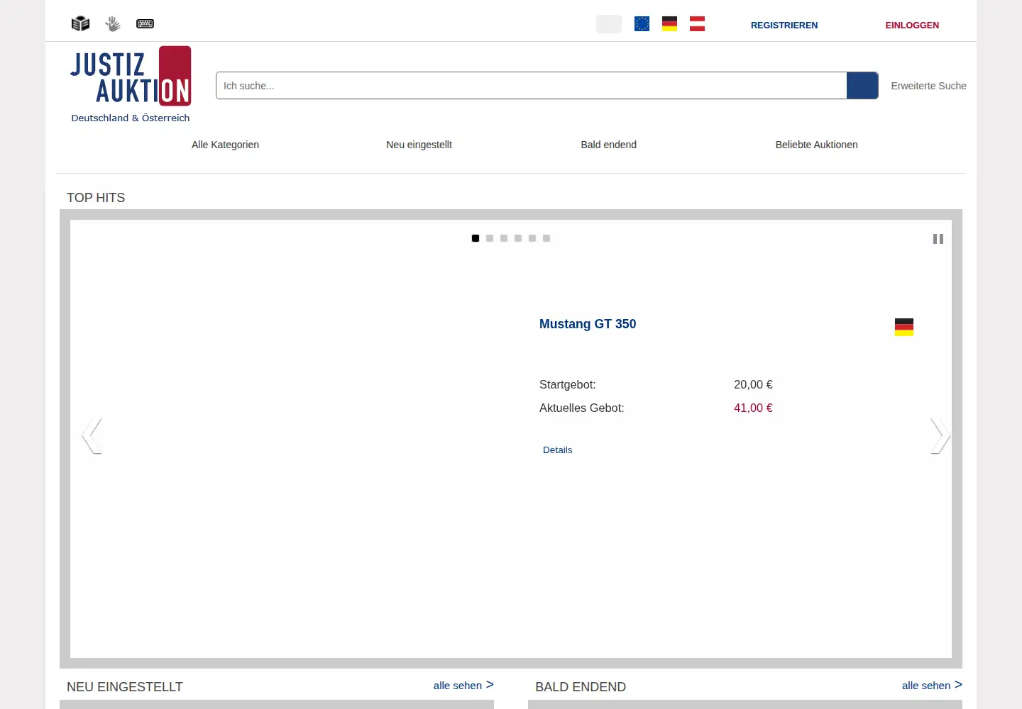 Screenshot of justiz-auktion.de
