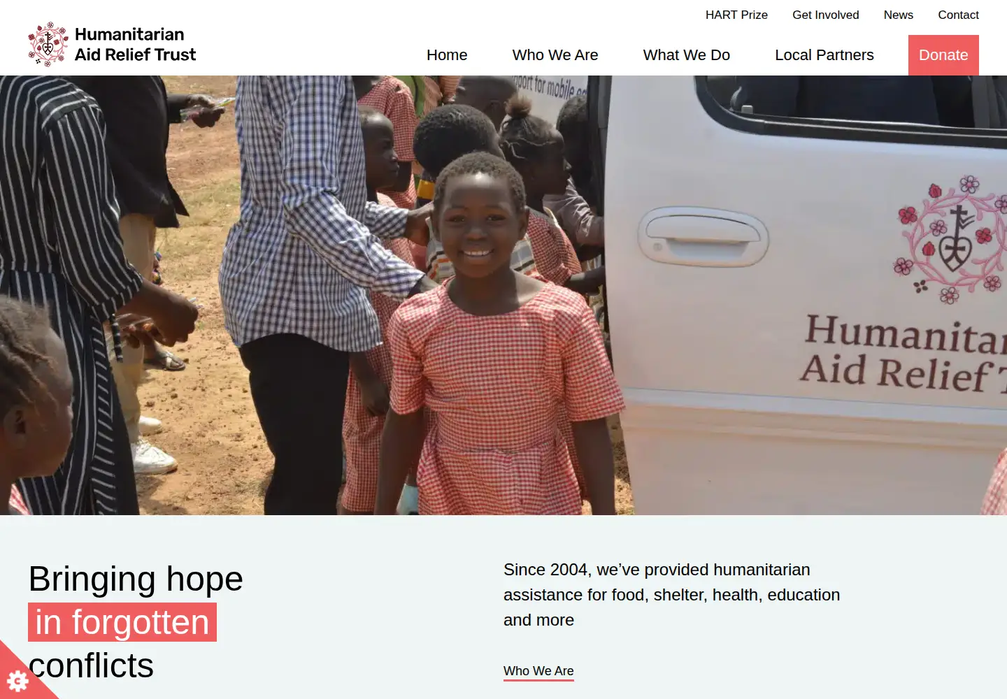Screenshot of hart-uk.org