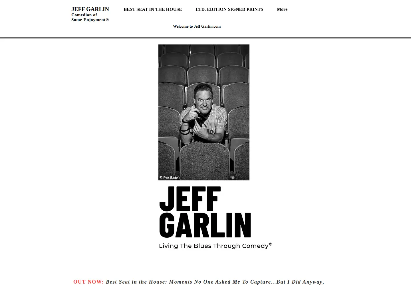 Captured homepage of jeffgarlin.com in the current scan