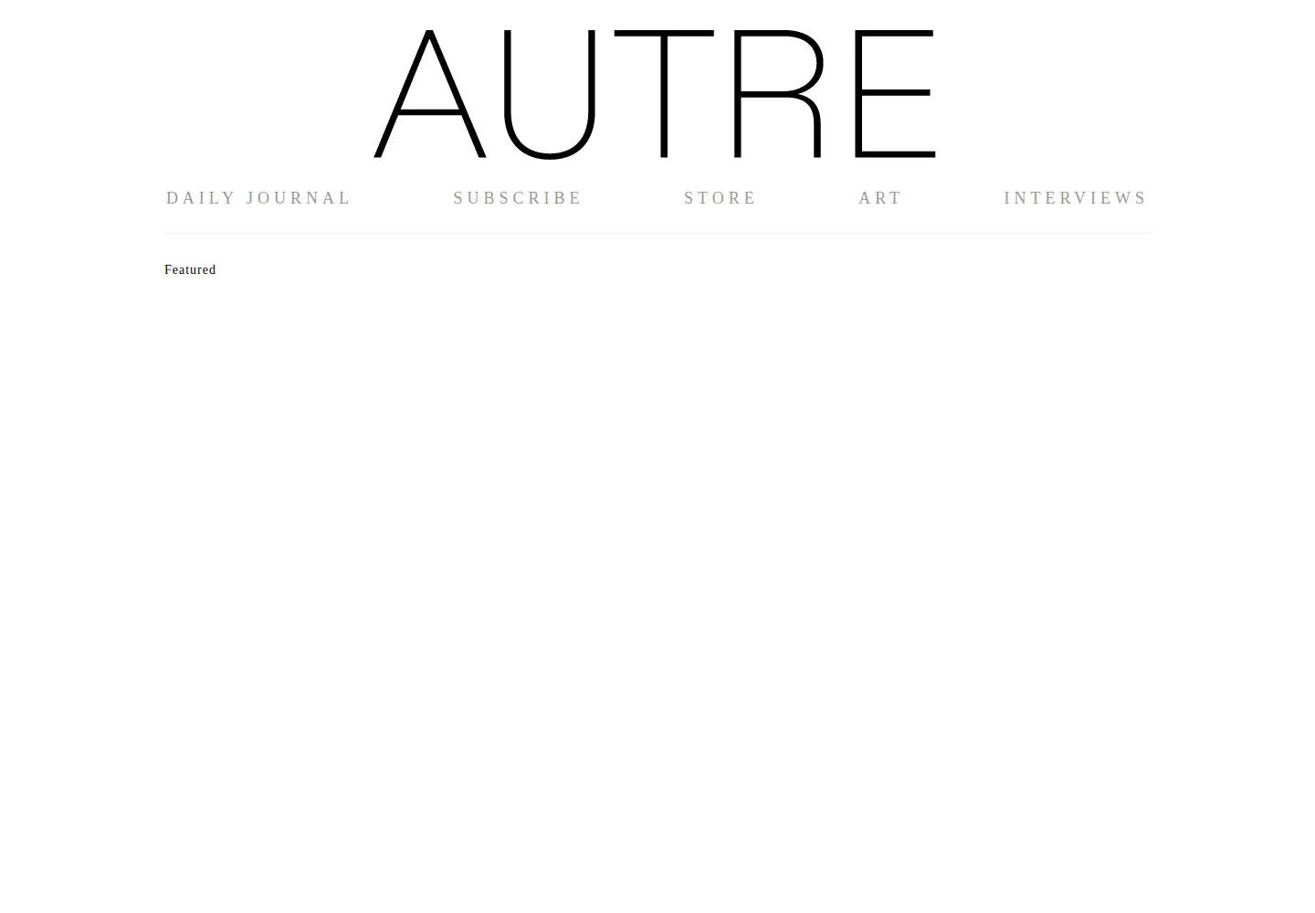 Screenshot of autre.love