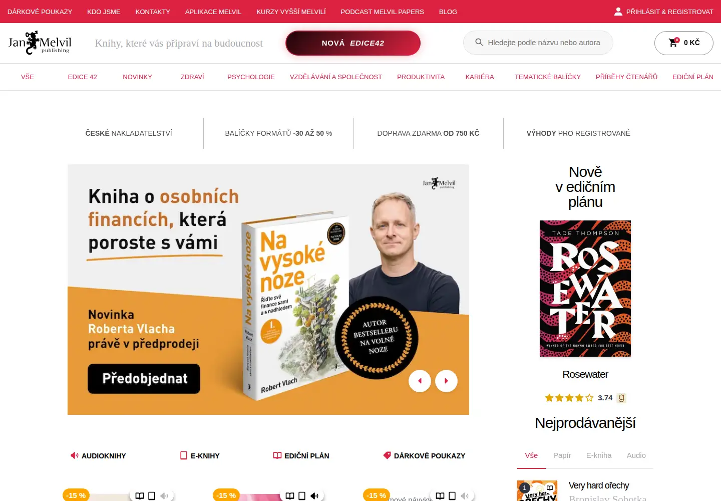 Screenshot of melvil.cz