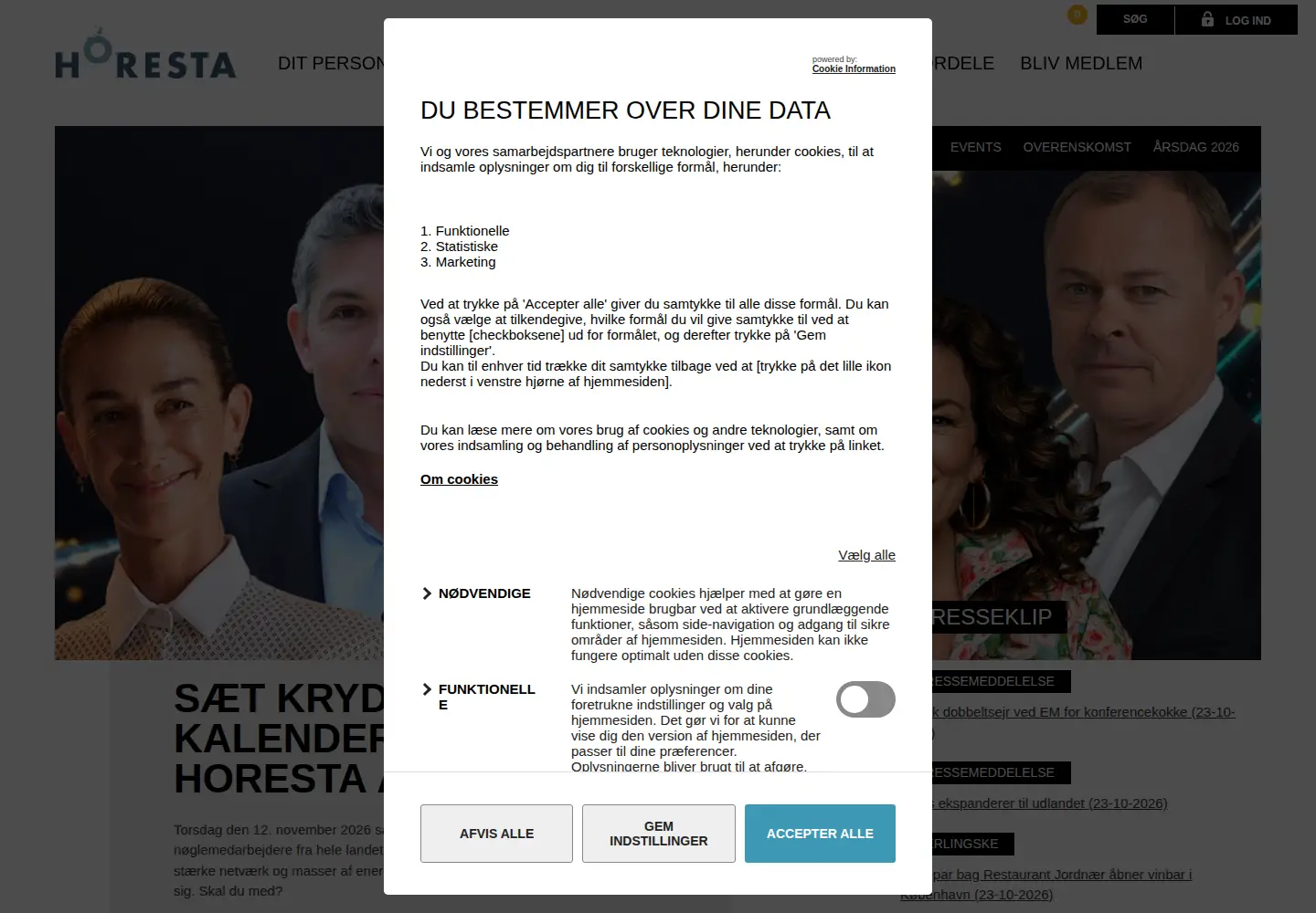 Screenshot of horesta.dk