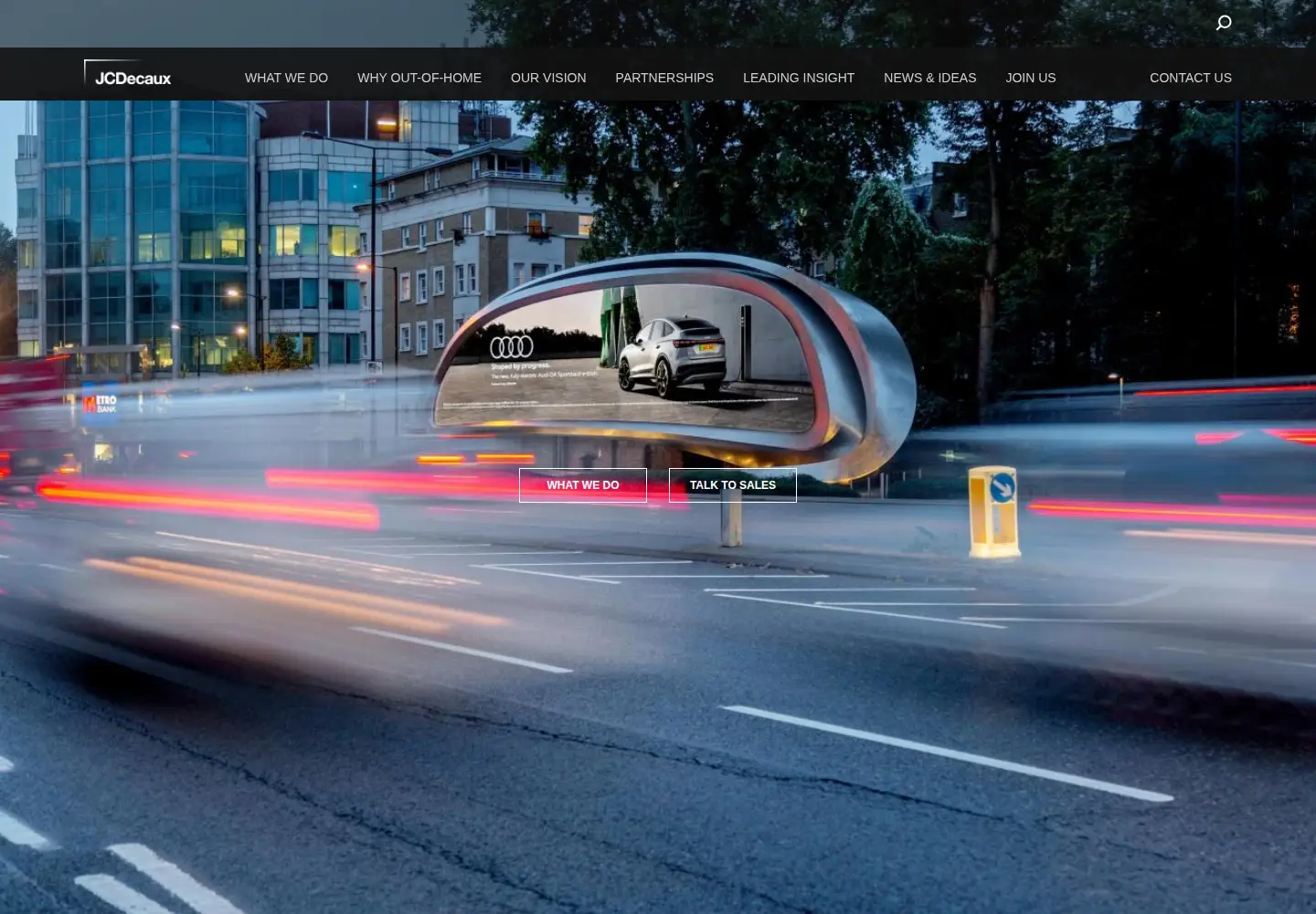 Screenshot of jcdecaux.co.uk