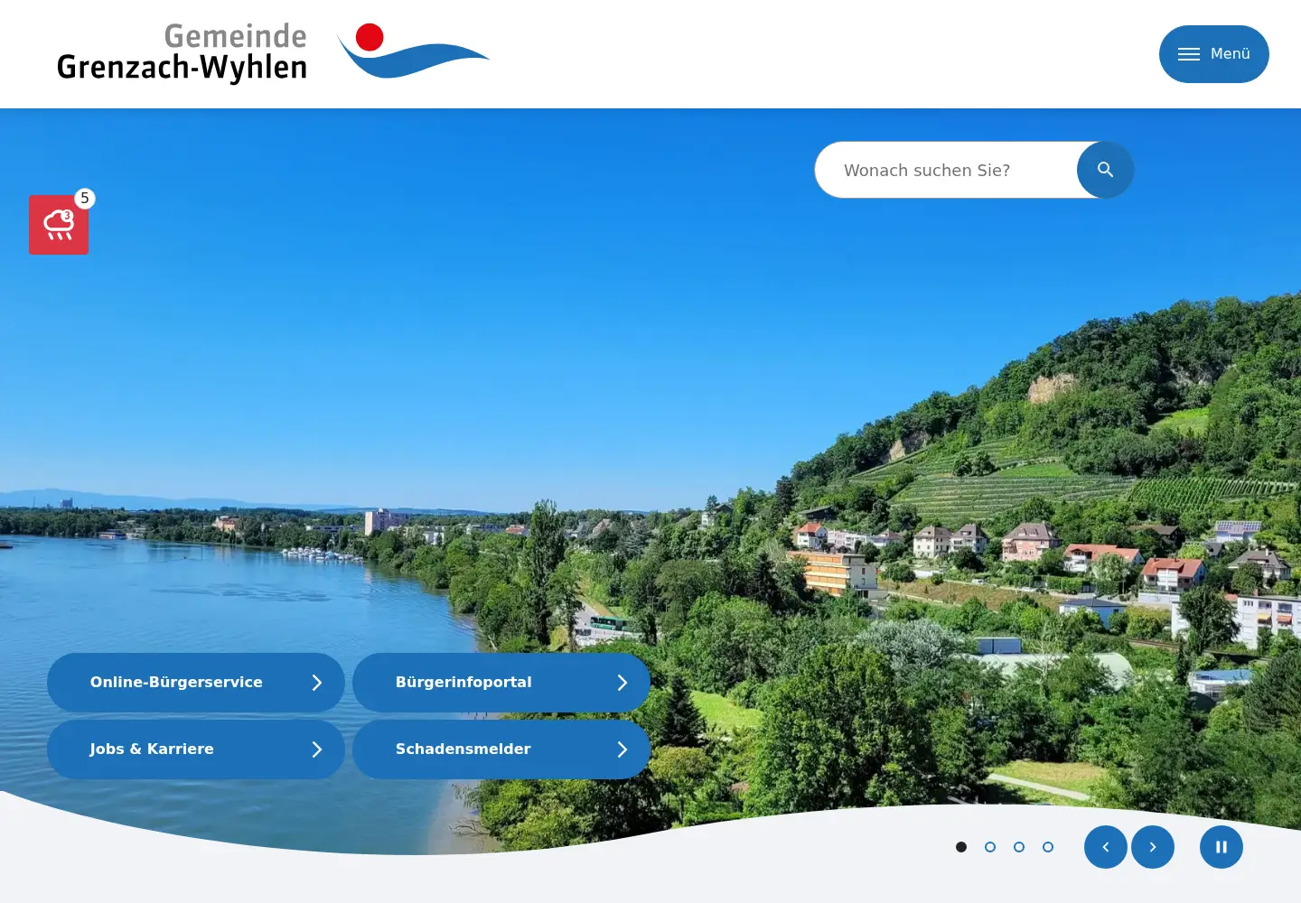 Screenshot of grenzach-wyhlen.de