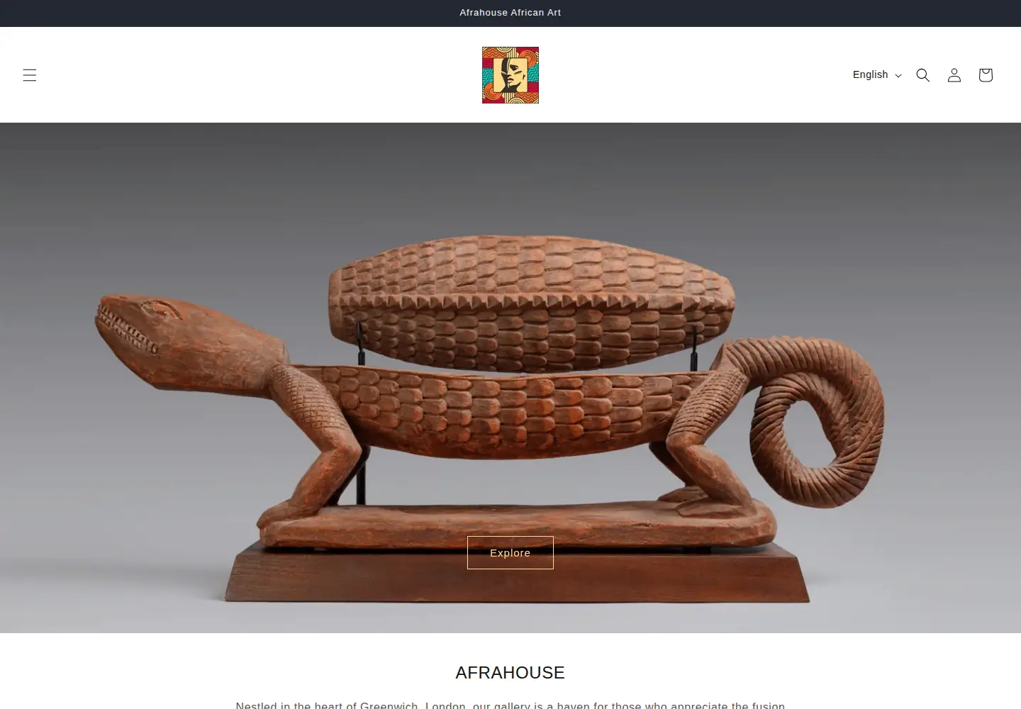 Screenshot of afrahouse.com