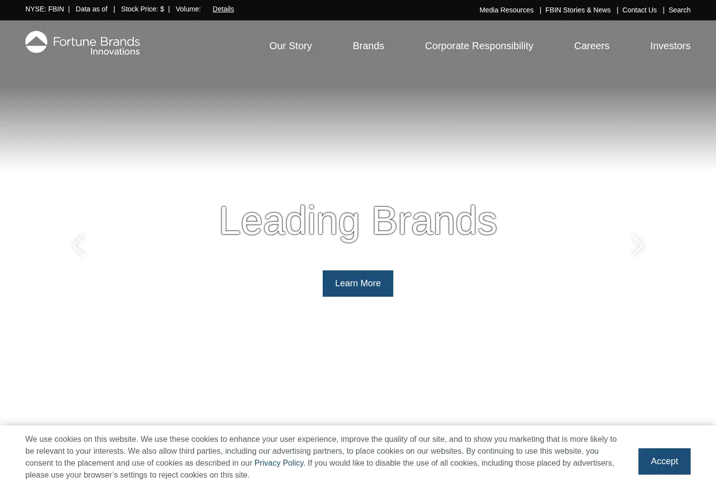 Captured homepage of fbhs.com in the current scan