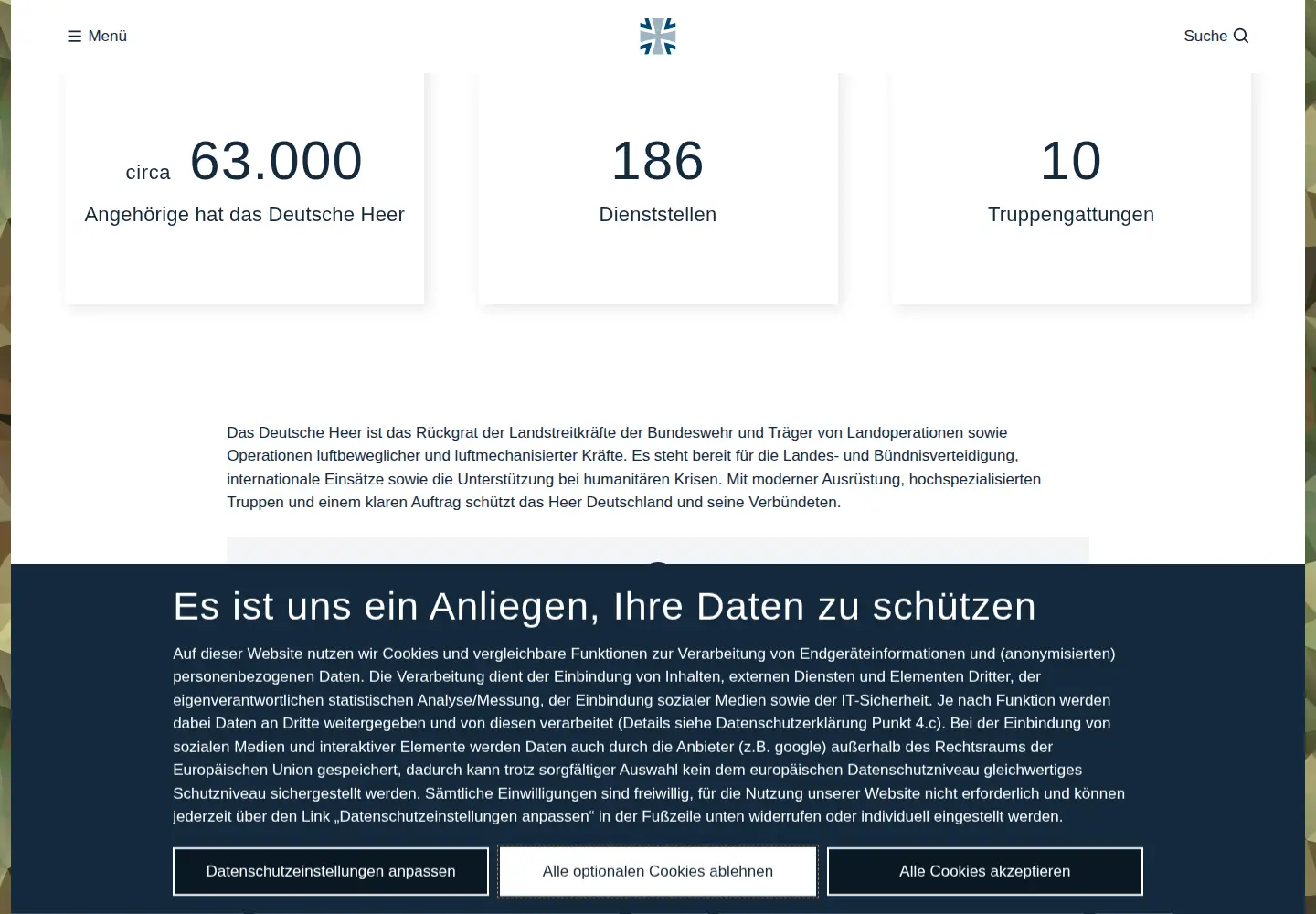 Screenshot of deutschesheer.de