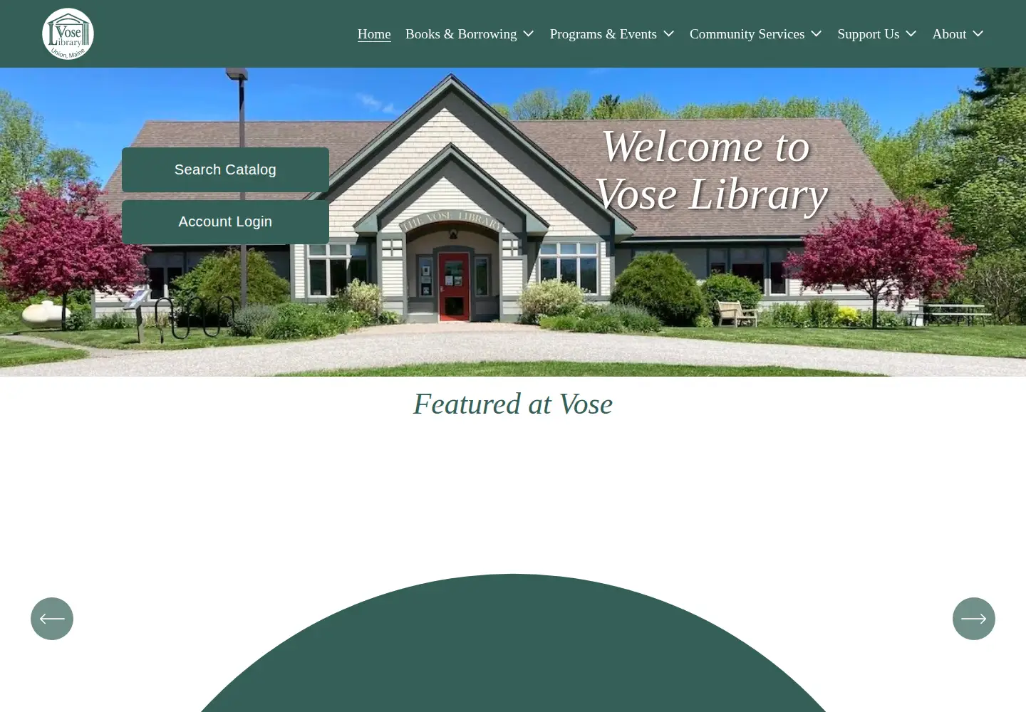 Screenshot of voselibrary.org