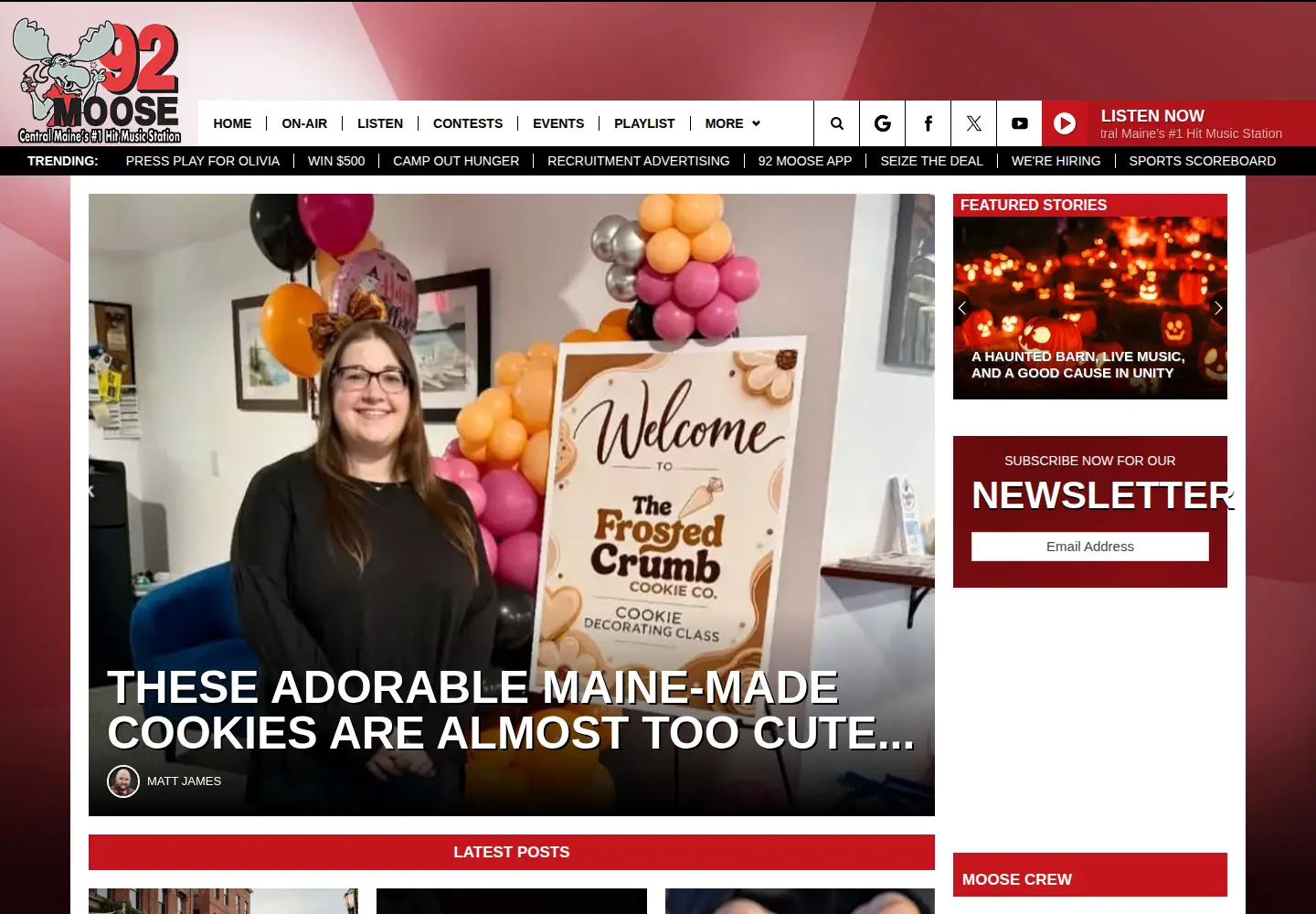 Screenshot of 92moose.fm