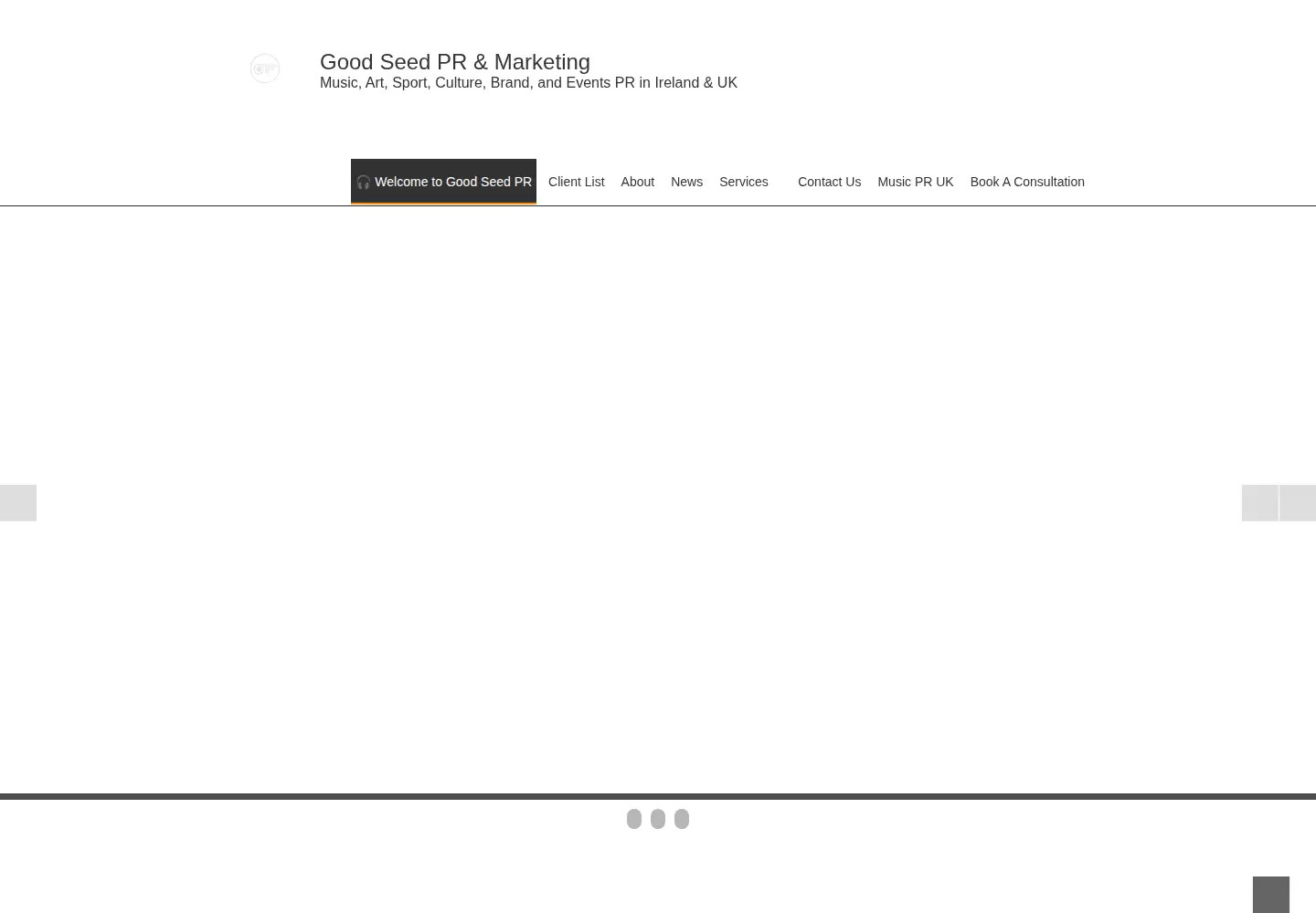 Screenshot of goodseedpr.com