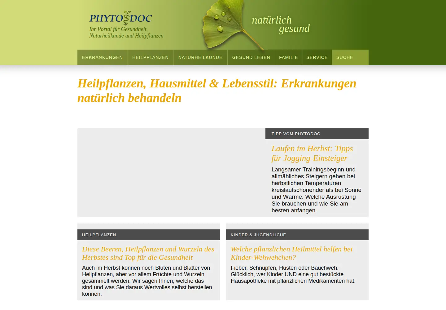 Screenshot of phytodoc.de