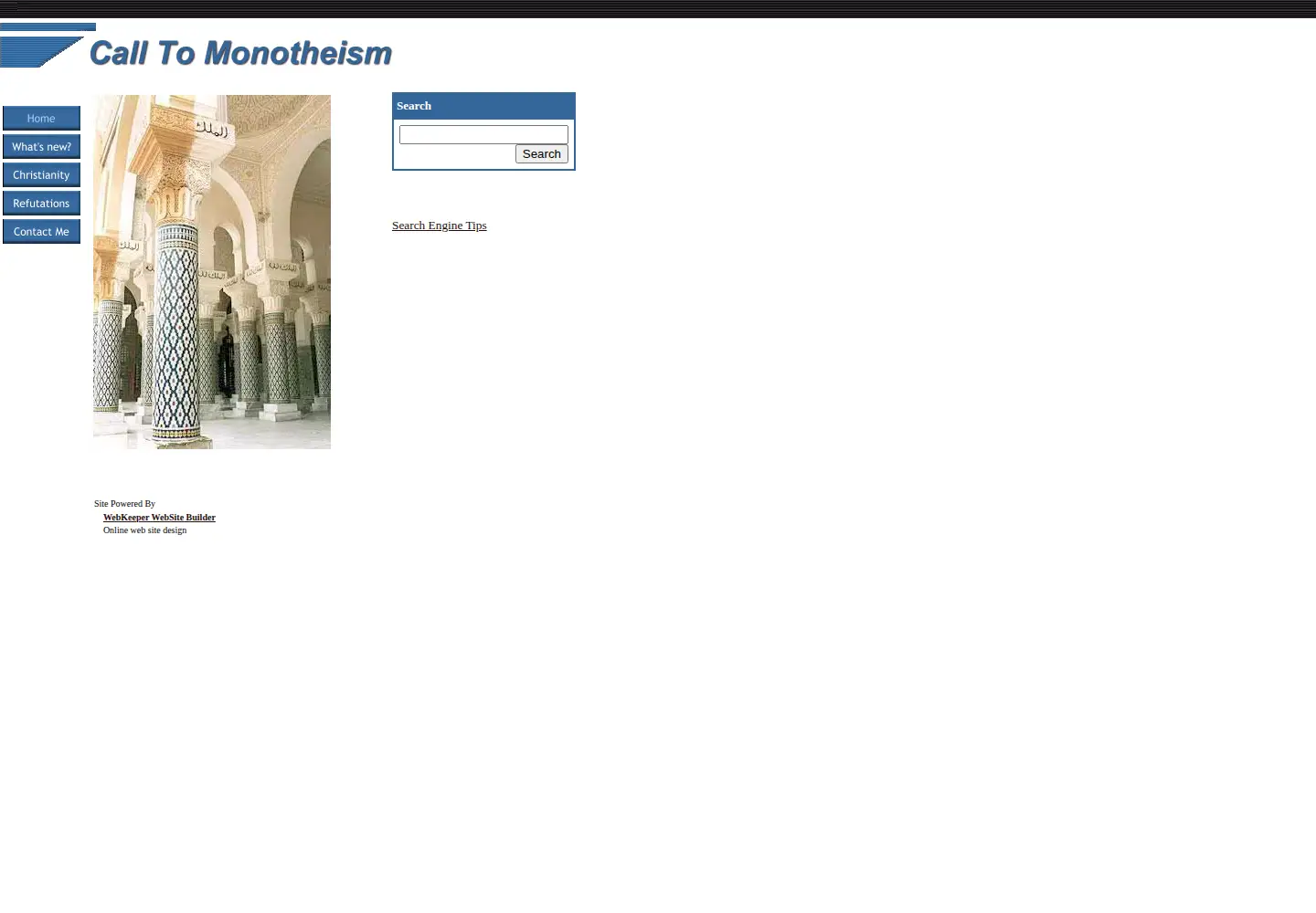 Screenshot of call-to-monotheism.com