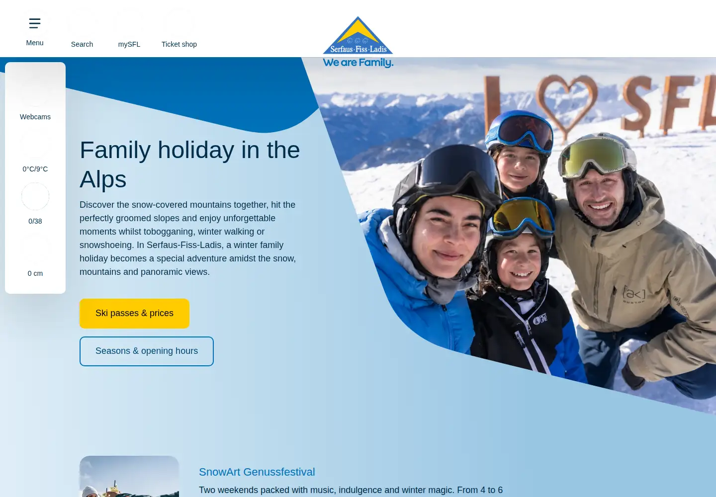Captured homepage of serfaus-fiss-ladis.at in the current scan