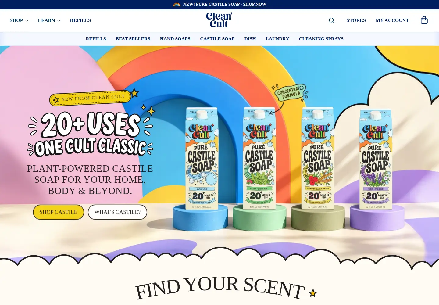 Screenshot of cleancult.com