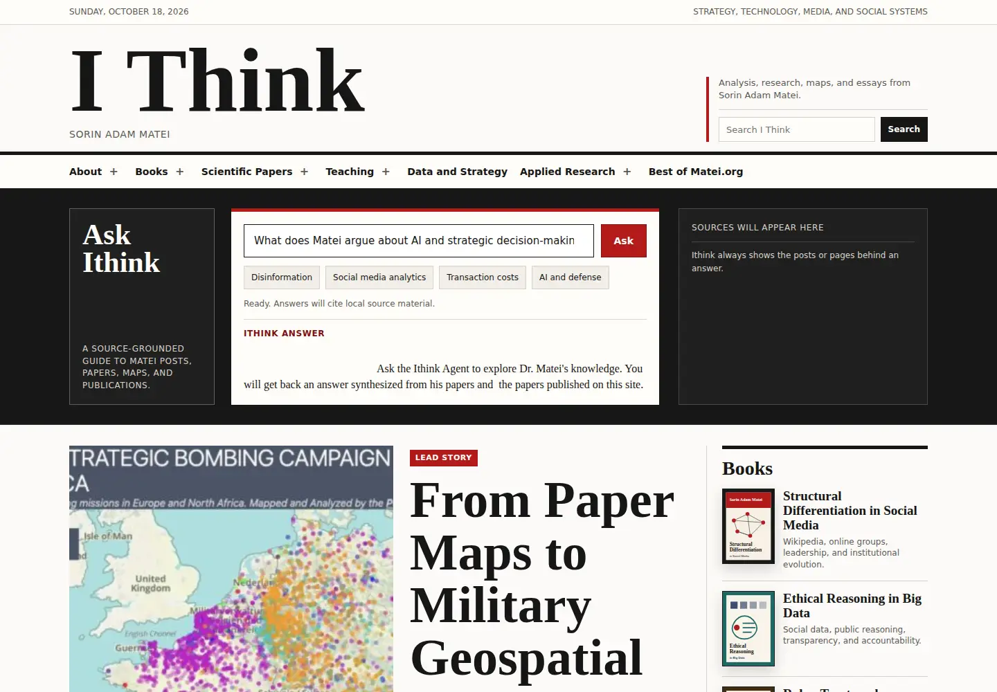 Screenshot of matei.org