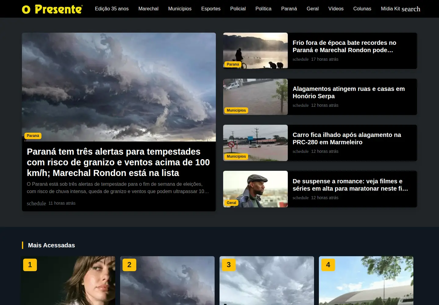 Screenshot of opresente.com.br