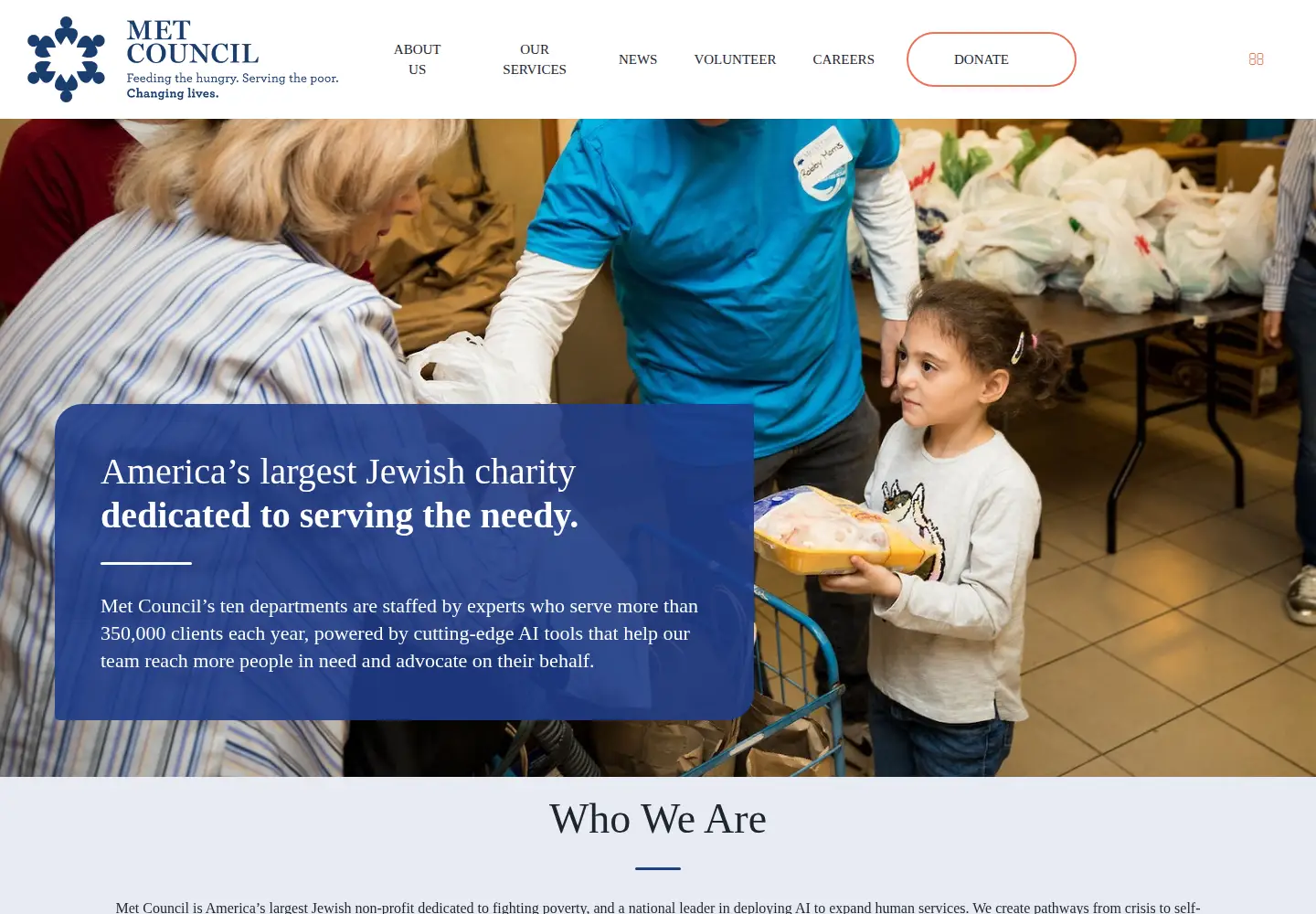 Captured homepage of metcouncil.org in the current scan
