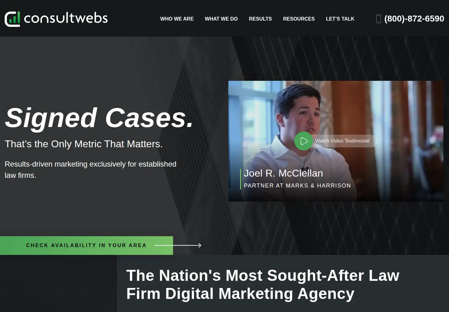 Screenshot of consultwebs.com